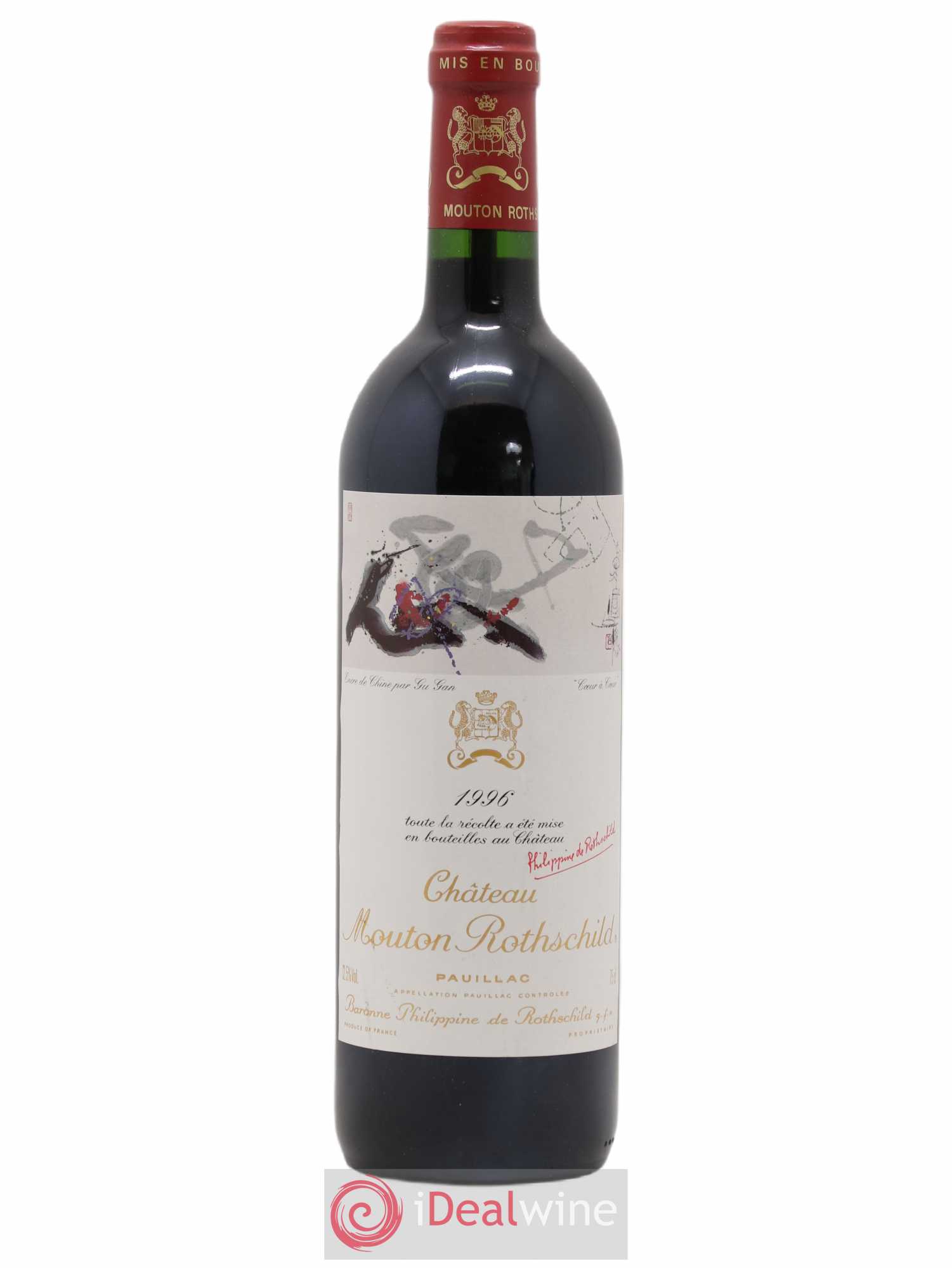 Château Mouton Rothschild 1er Grand Cru Classé 1996 - Lot de 1 bouteille - 0
