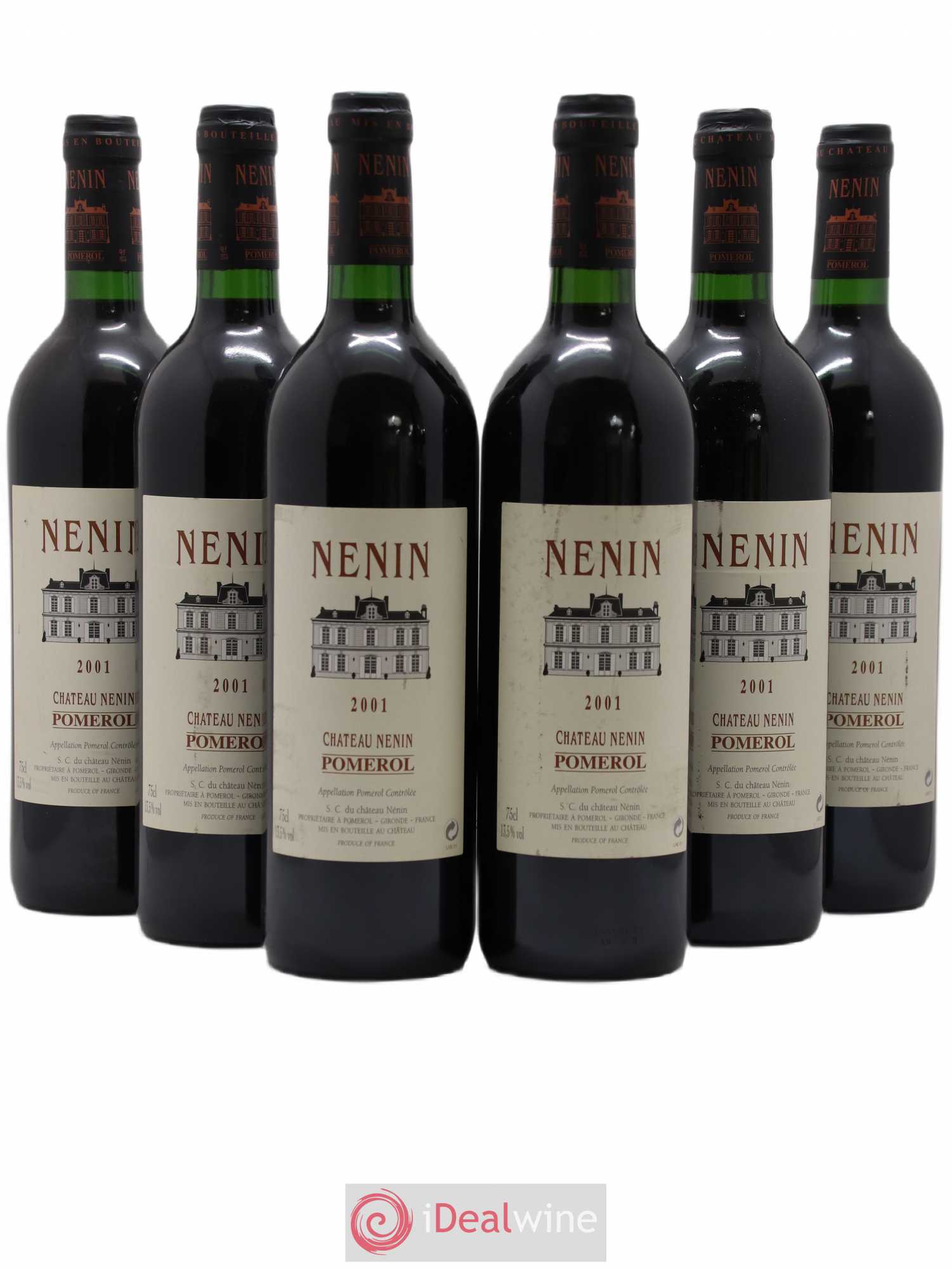 Château Nenin 2001 - Lot de 6 bouteilles - 0