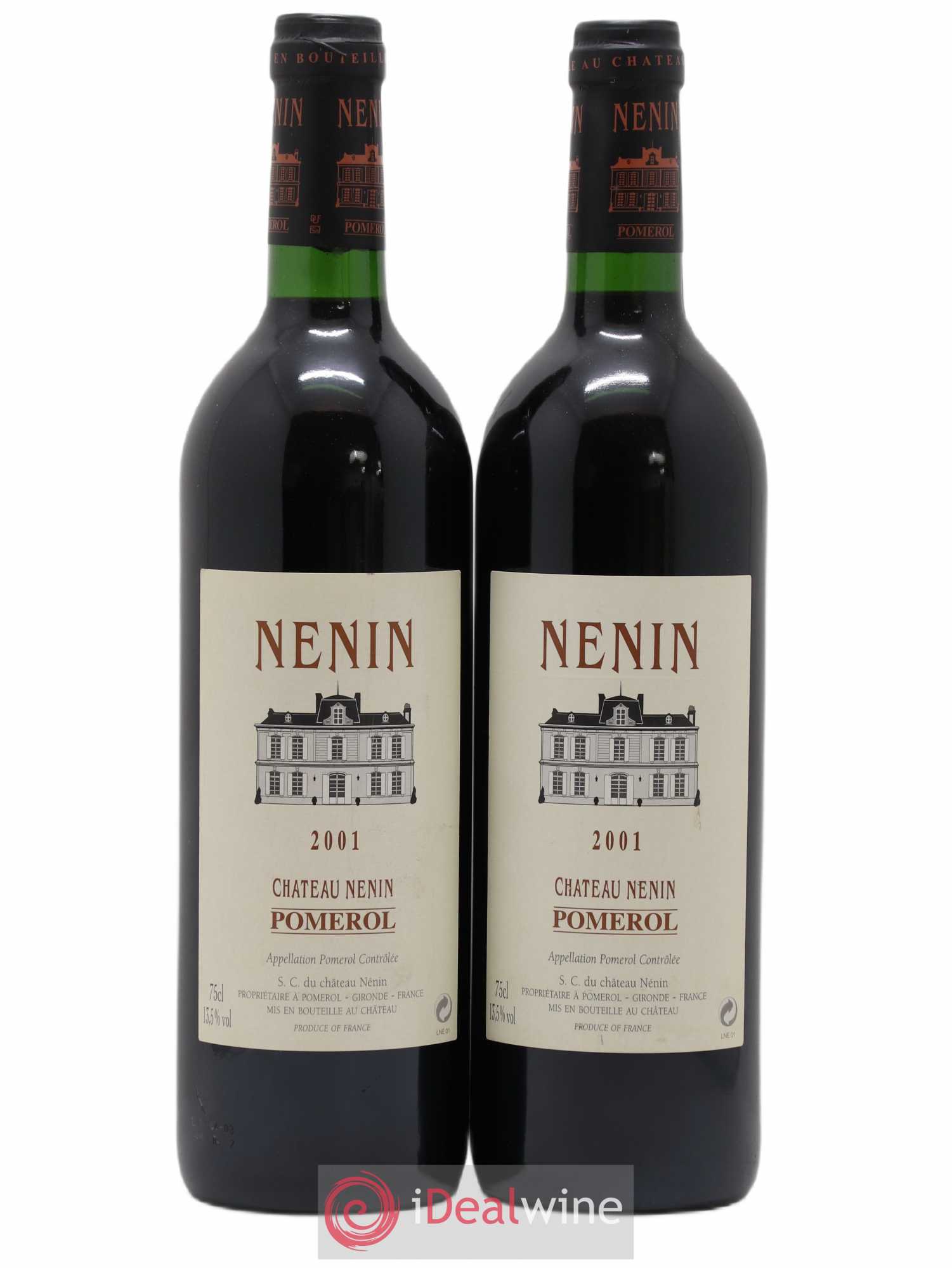 Château Nenin 2001 - Lot de 2 bouteilles - 0