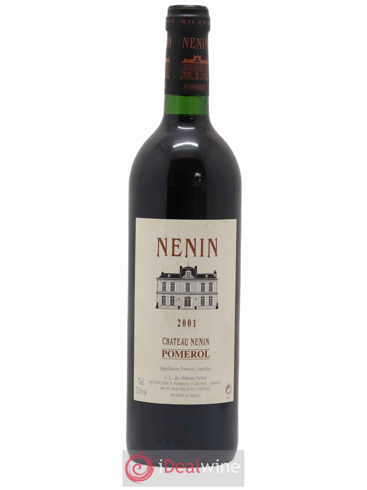 Château Nenin 2001 - Lot de 1 bouteille - 0