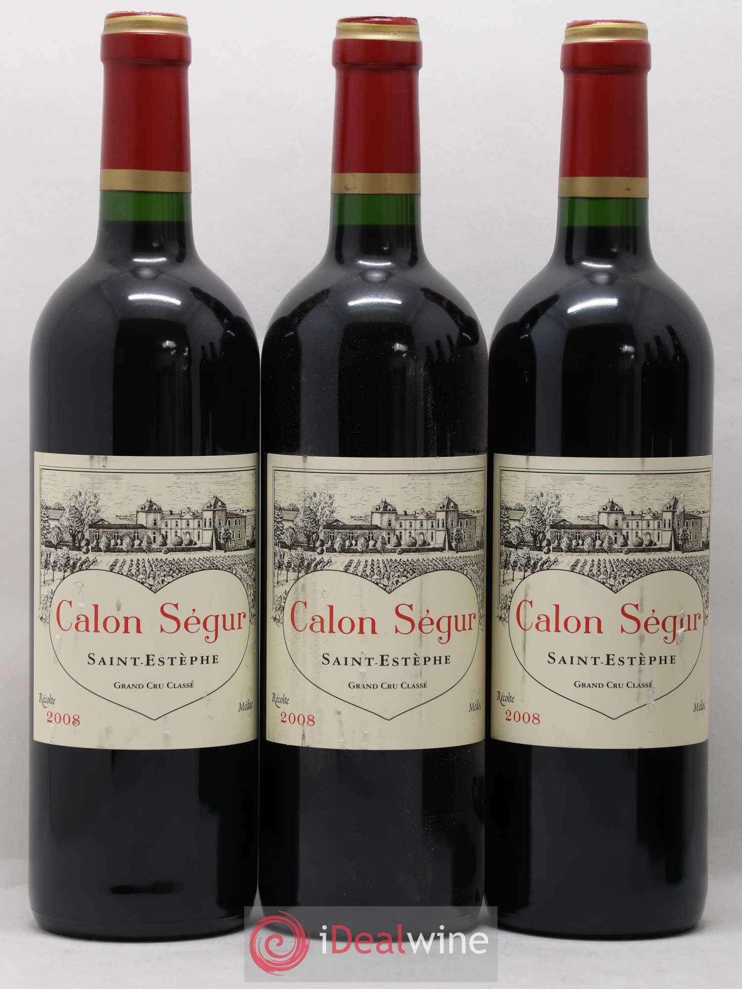 Château Calon Ségur 3ème Grand Cru Classé 2008 - Lot de 6 bouteilles - 1