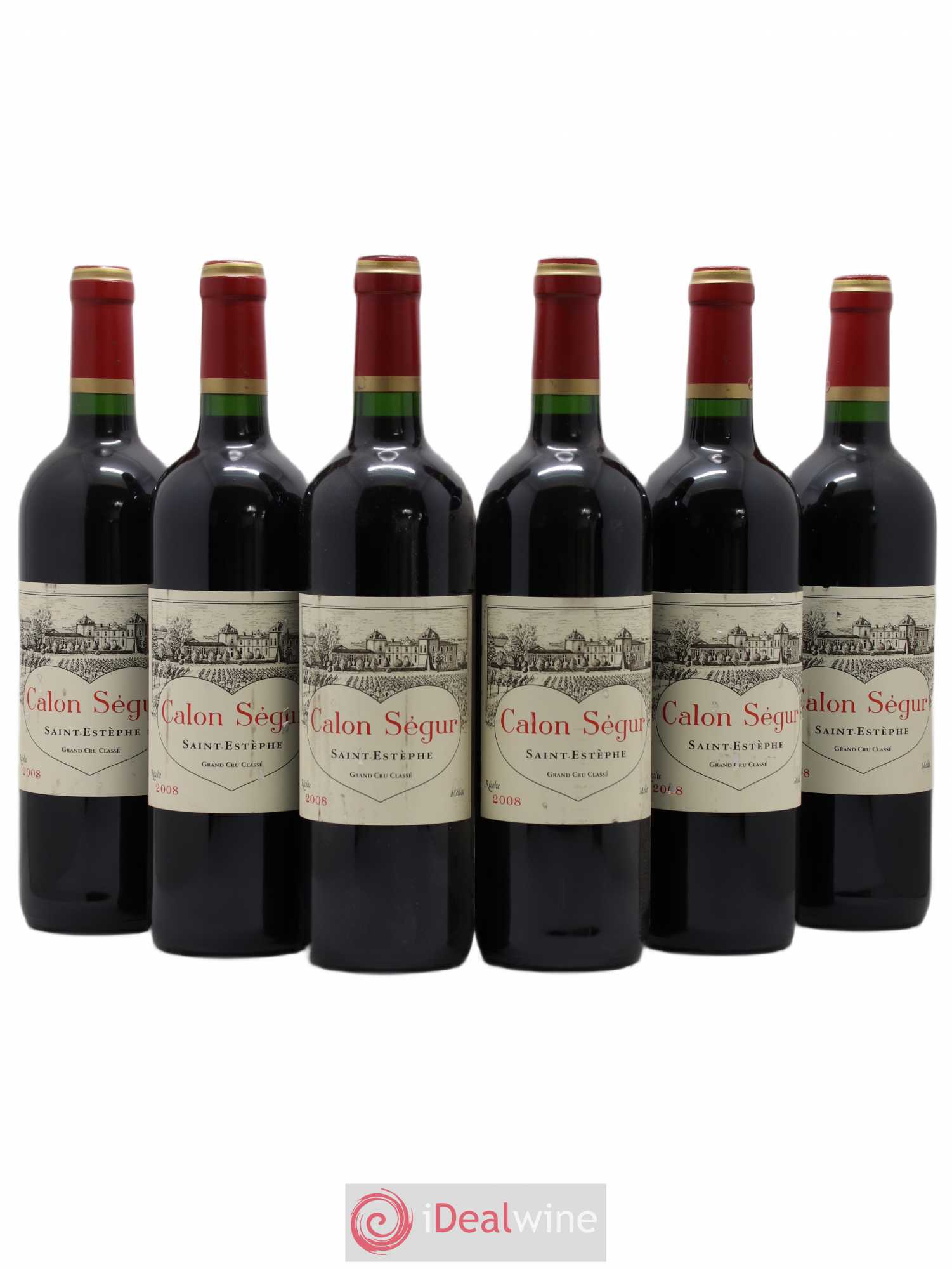 Château Calon Ségur 3ème Grand Cru Classé 2008 - Lot de 6 bouteilles - 0