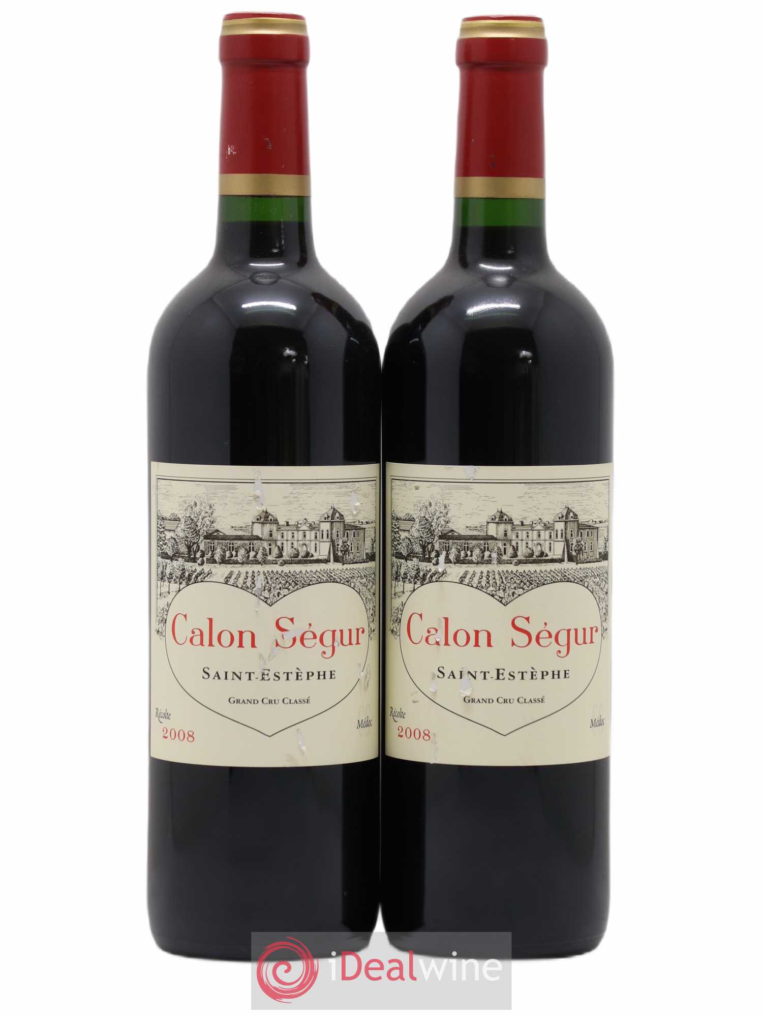 Château Calon Ségur 3ème Grand Cru Classé 2008 - Lot de 2 bouteilles - 0