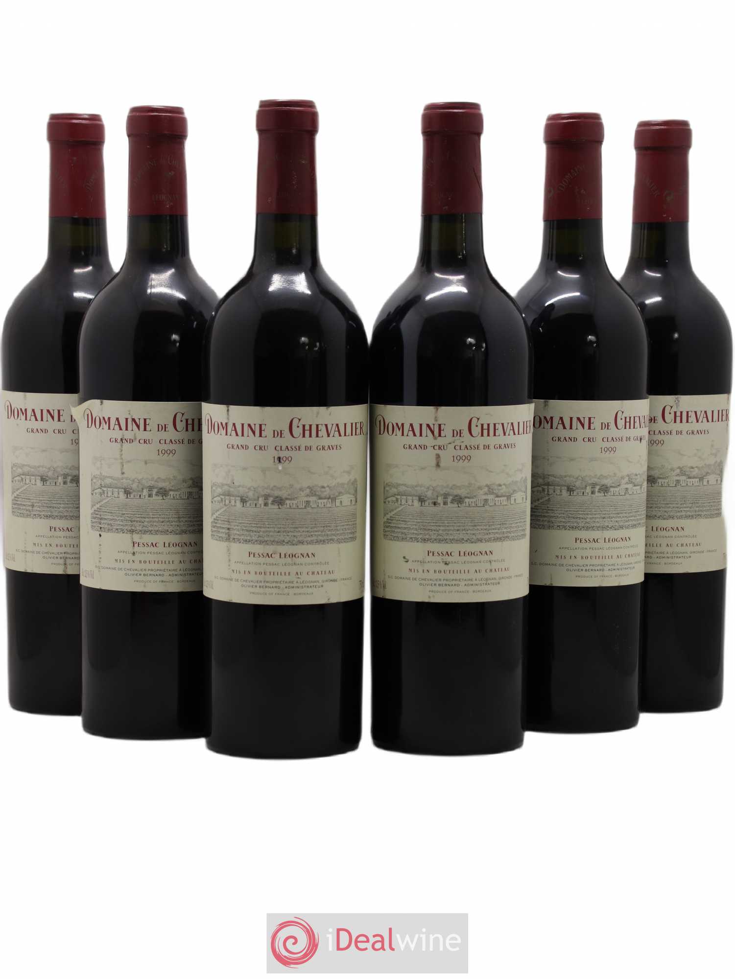 Domaine de Chevalier Cru Classé de Graves 1999 - Lot de 6 bouteilles - 0