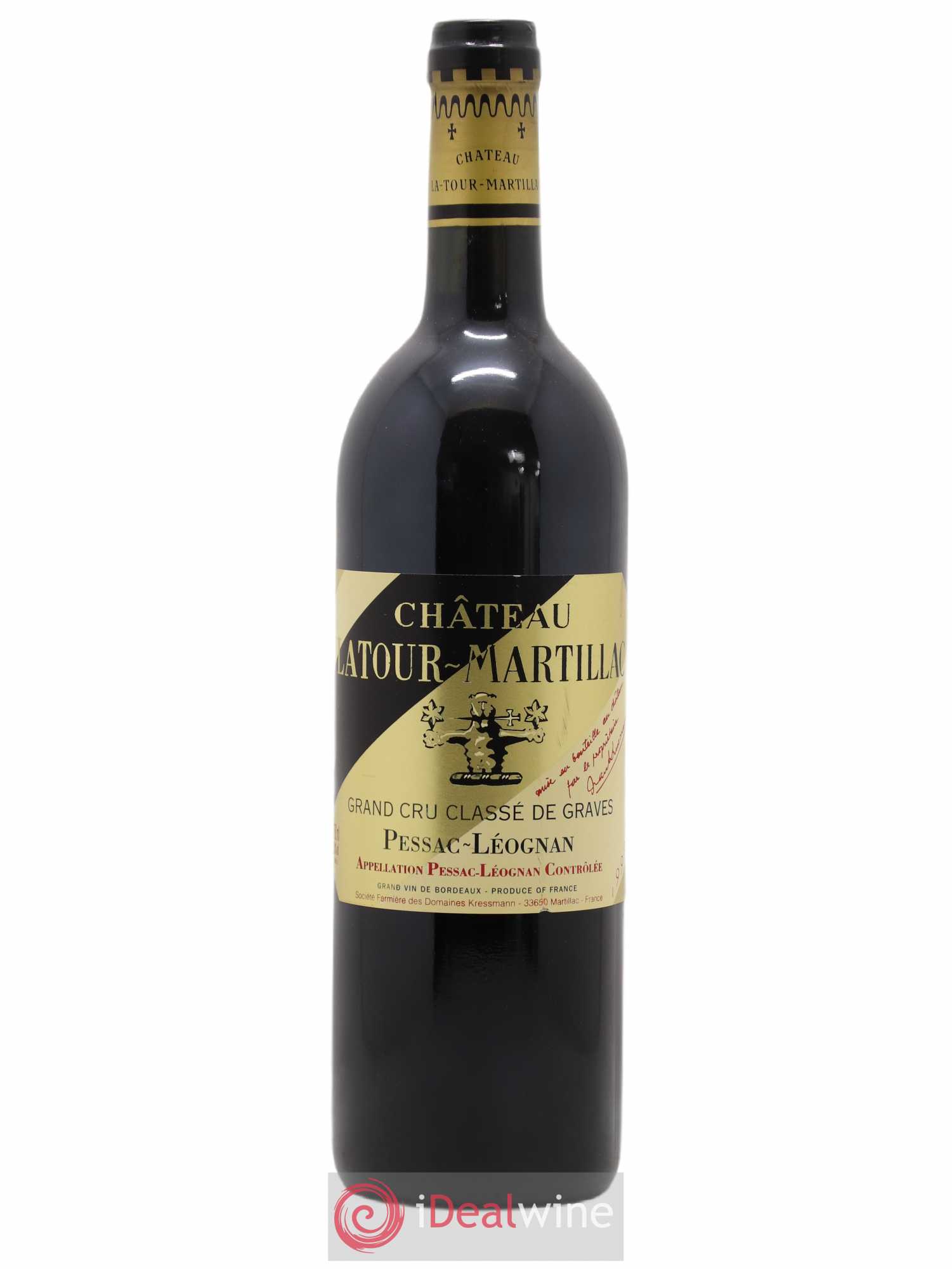 Château Latour-Martillac Cru Classé de Graves 1999 - Lot de 1 bouteille - 0