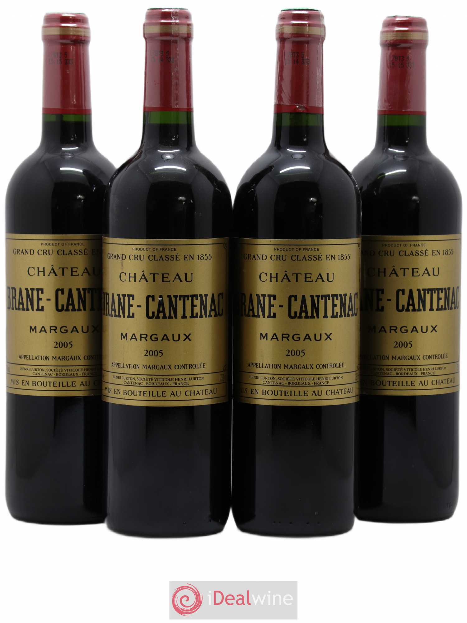 Château Brane Cantenac 2ème Grand Cru Classé 2005 - Lot de 4 bouteilles - 0