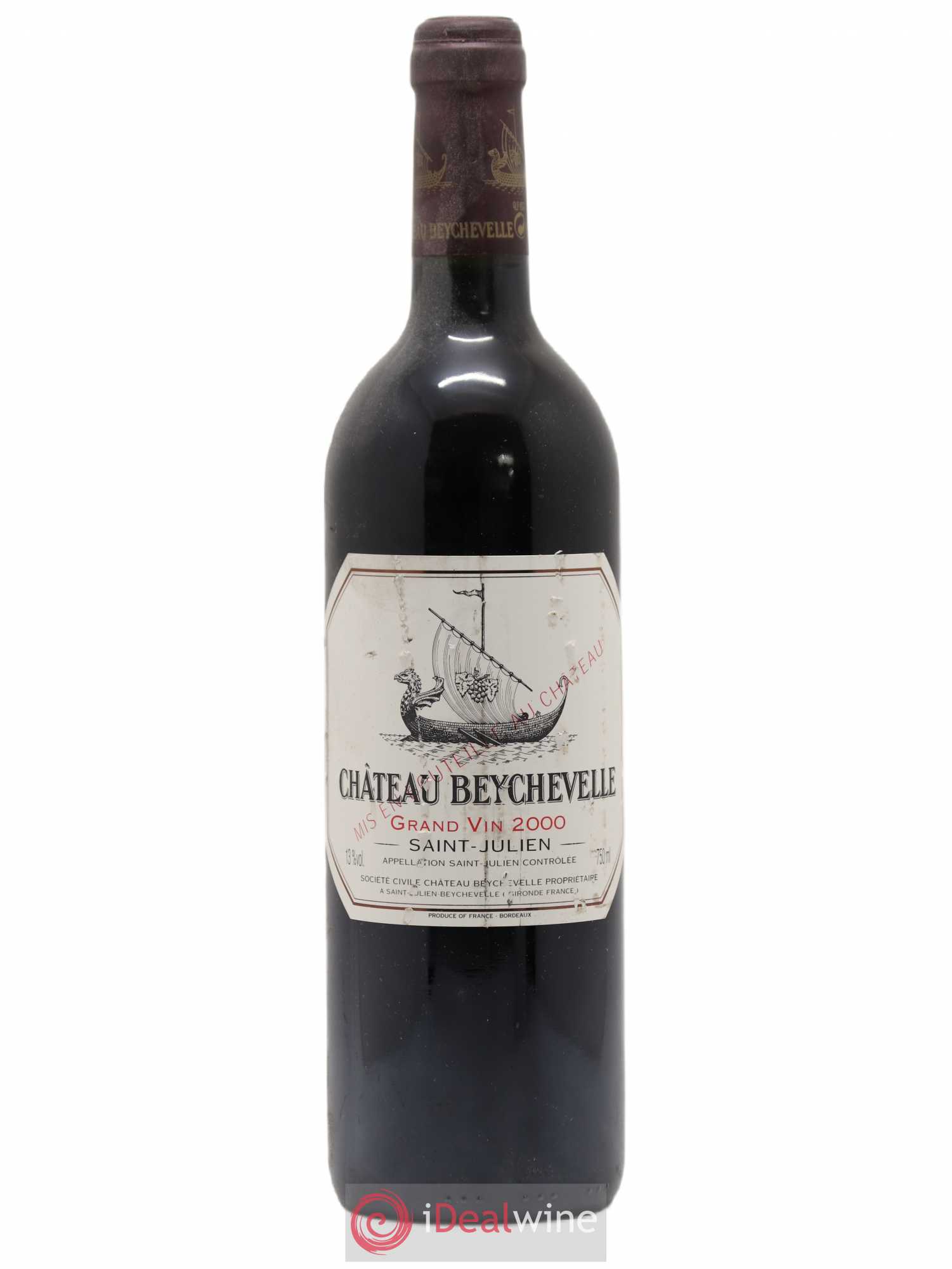 Château Beychevelle 4ème Grand Cru Classé 2000 - Lot de 1 bouteille - 0