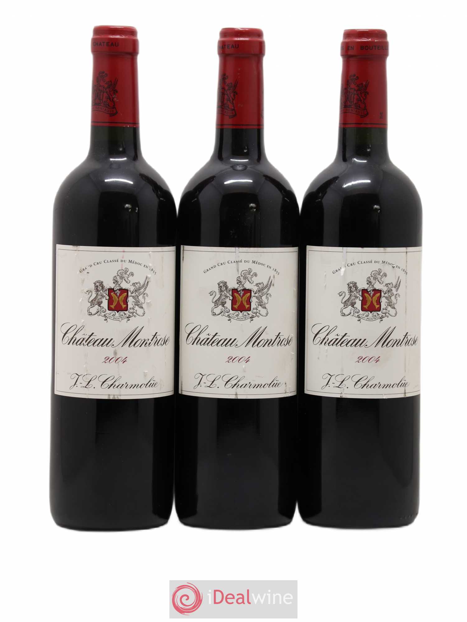 Château Montrose 2ème Grand Cru Classé 2004 - Lot de 3 bouteilles - 0