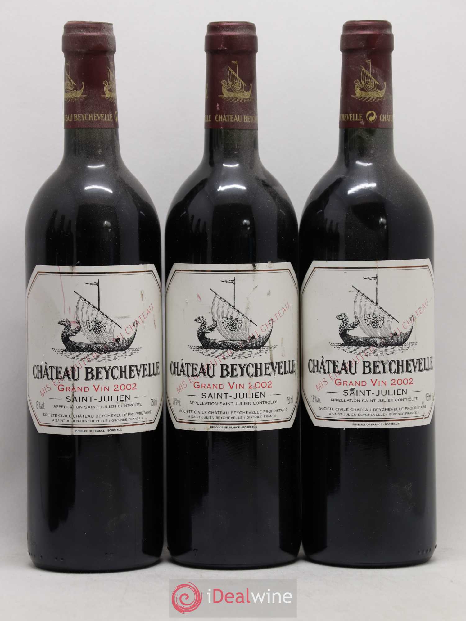 Château Beychevelle 4ème Grand Cru Classé 2002 - Lot de 6 bouteilles - 1