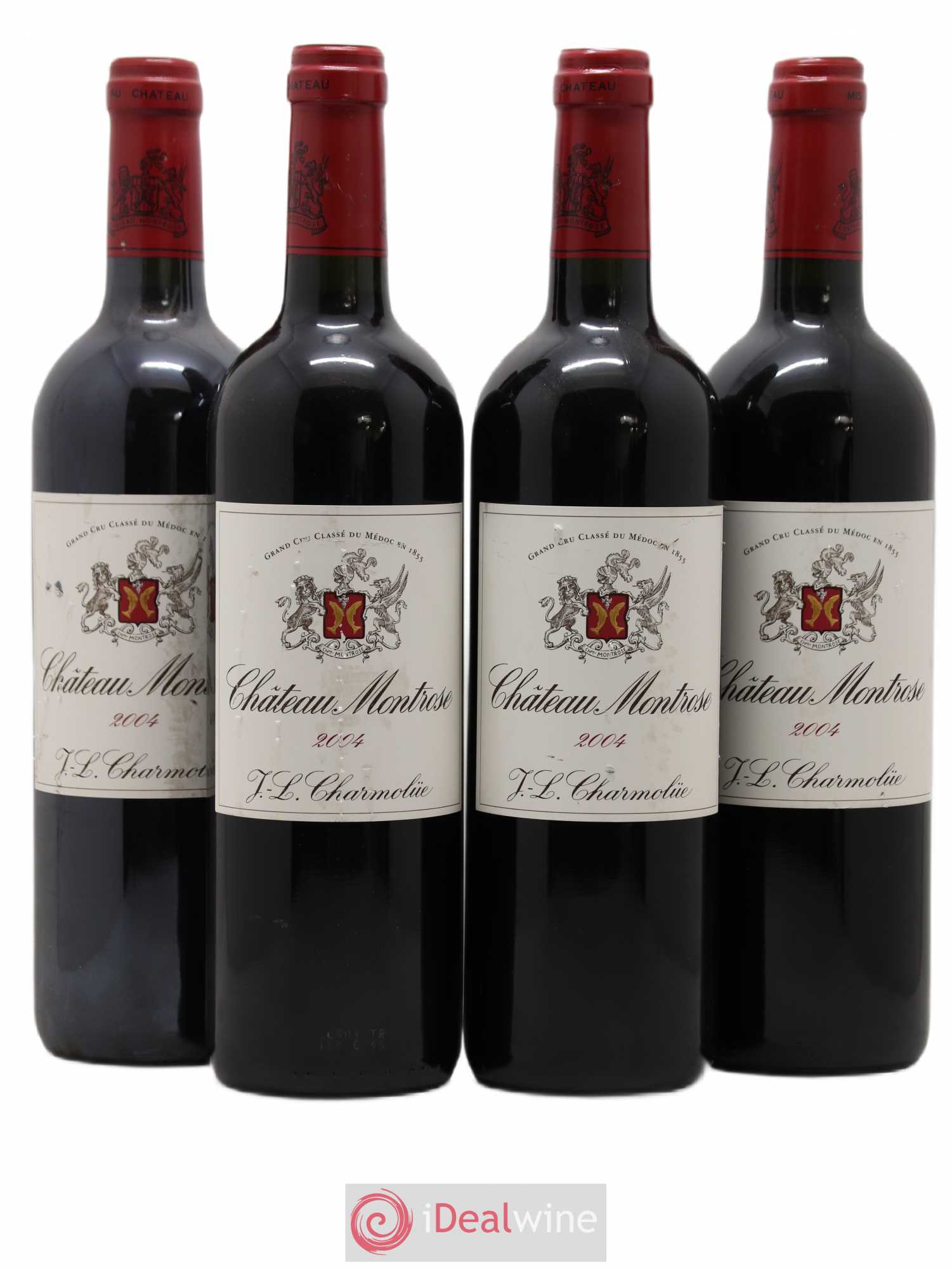 Château Montrose 2ème Grand Cru Classé 2004 - Lot de 4 bouteilles - 0