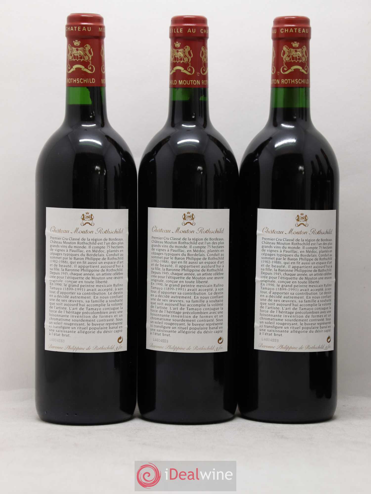 Château Mouton Rothschild 1er Grand Cru Classé 1998 - Lot de 6 bouteilles - 2