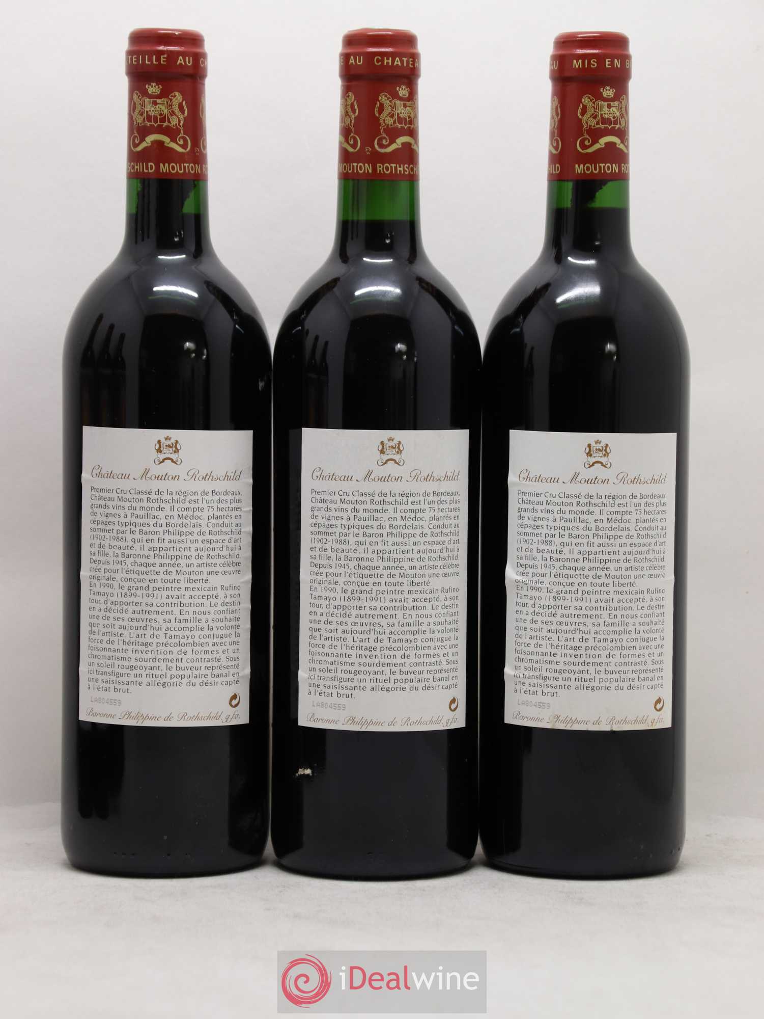 Château Mouton Rothschild 1er Grand Cru Classé 1998 - Lot de 6 bouteilles - 4