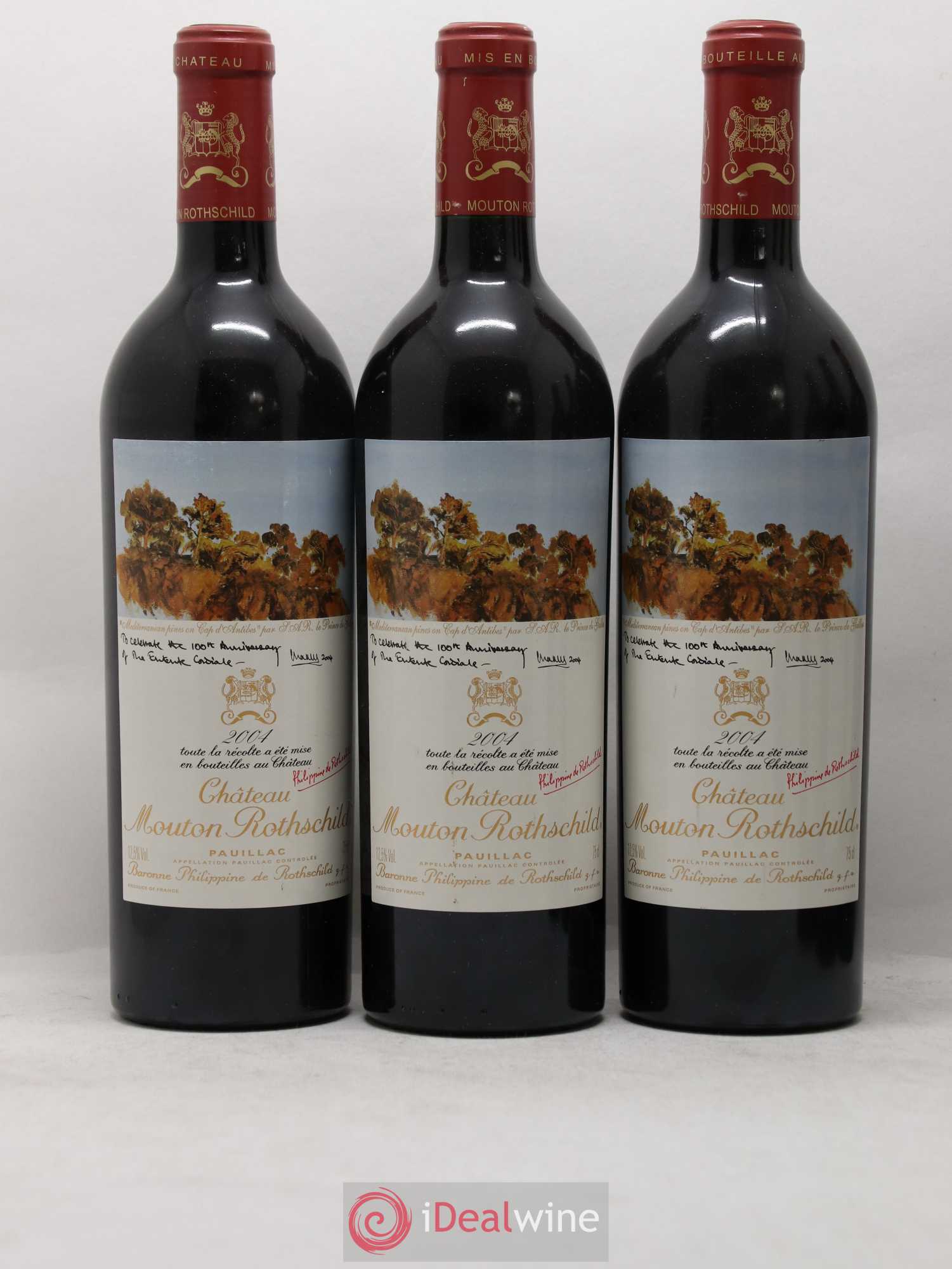 Château Mouton Rothschild 1er Grand Cru Classé 2004 - Lot de 6 bouteilles - 1