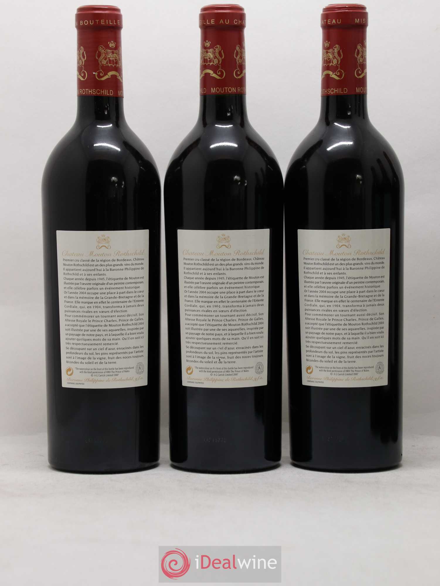 Château Mouton Rothschild 1er Grand Cru Classé 2004 - Lot de 6 bouteilles - 2