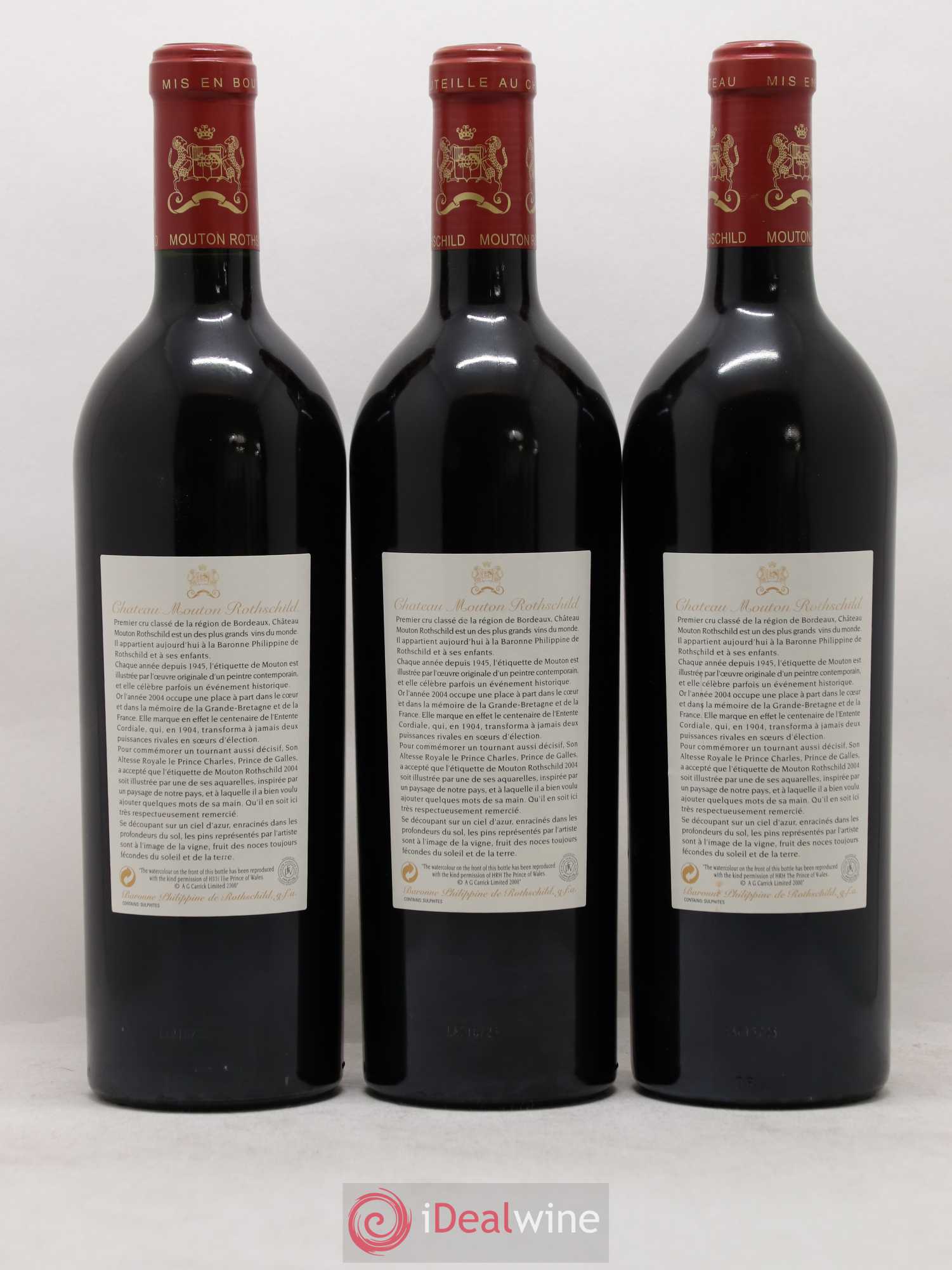 Château Mouton Rothschild 1er Grand Cru Classé 2004 - Lot de 6 bouteilles - 4