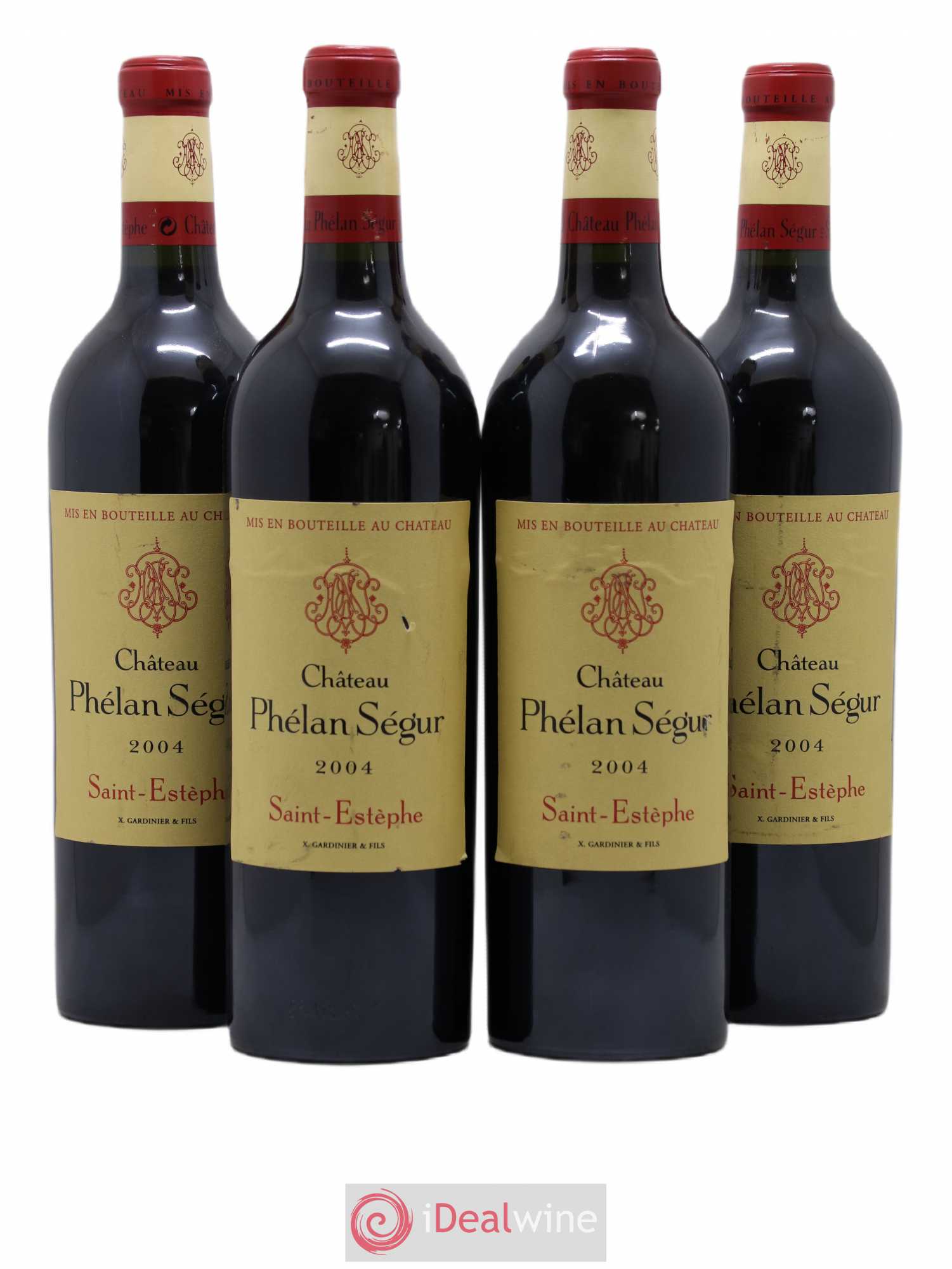 Château Phélan Ségur 2004 - Lot de 4 bouteilles - 0