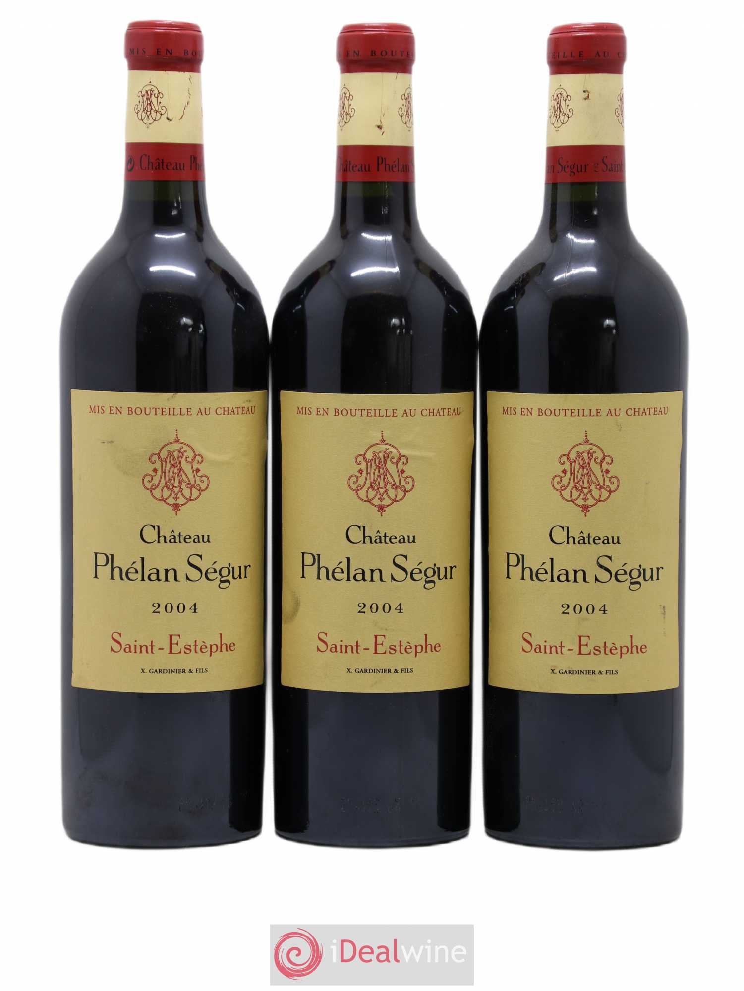 Château Phélan Ségur 2004 - Lot de 3 bouteilles - 0