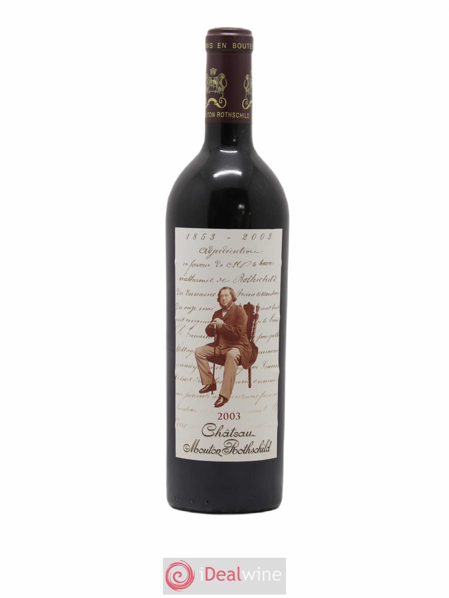 Château Mouton Rothschild 1er Grand Cru Classé 2003 - Lot de 1 bouteille - 0