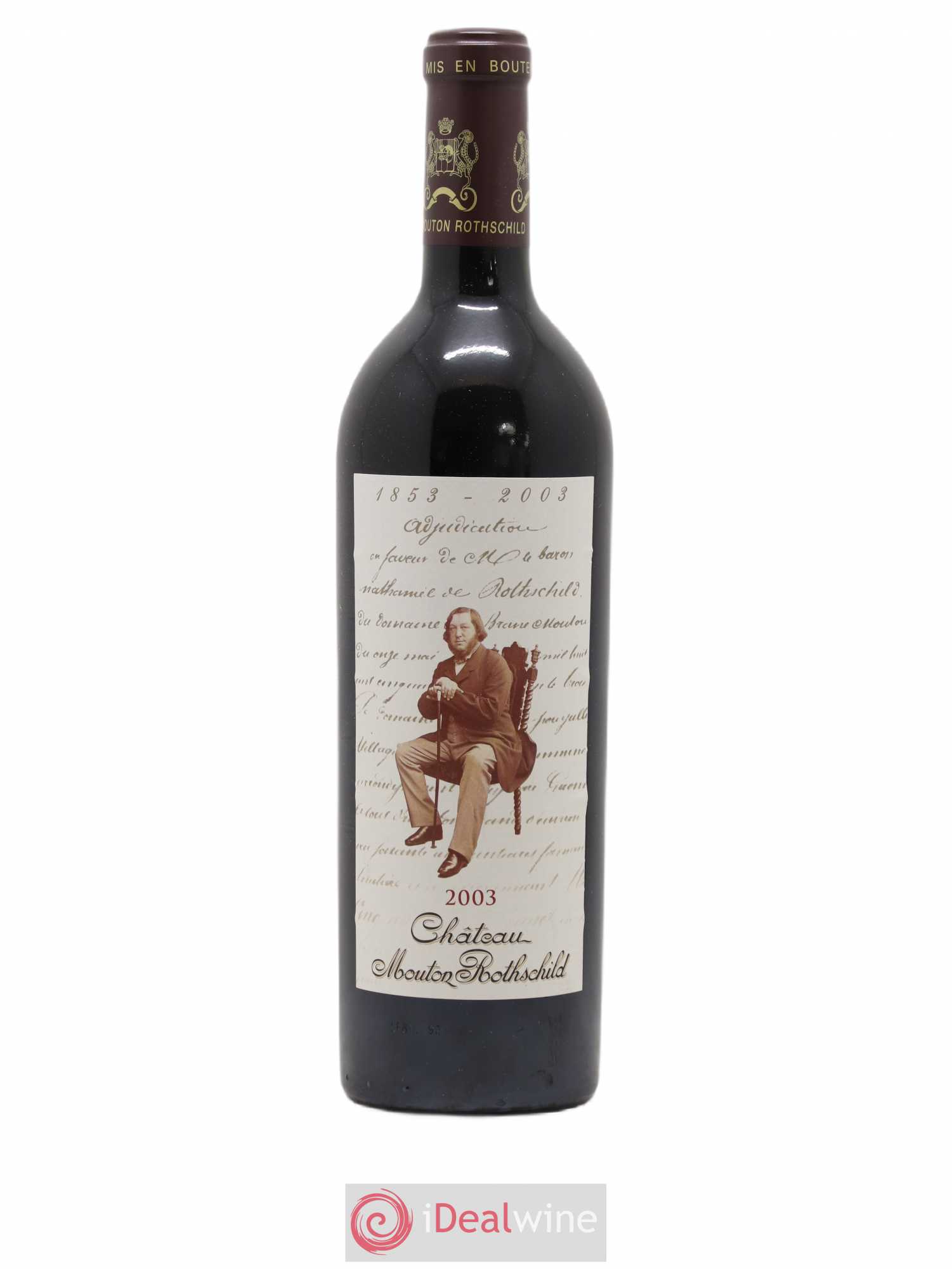 Château Mouton Rothschild 1er Grand Cru Classé 2003 - Lot de 1 bouteille - 0