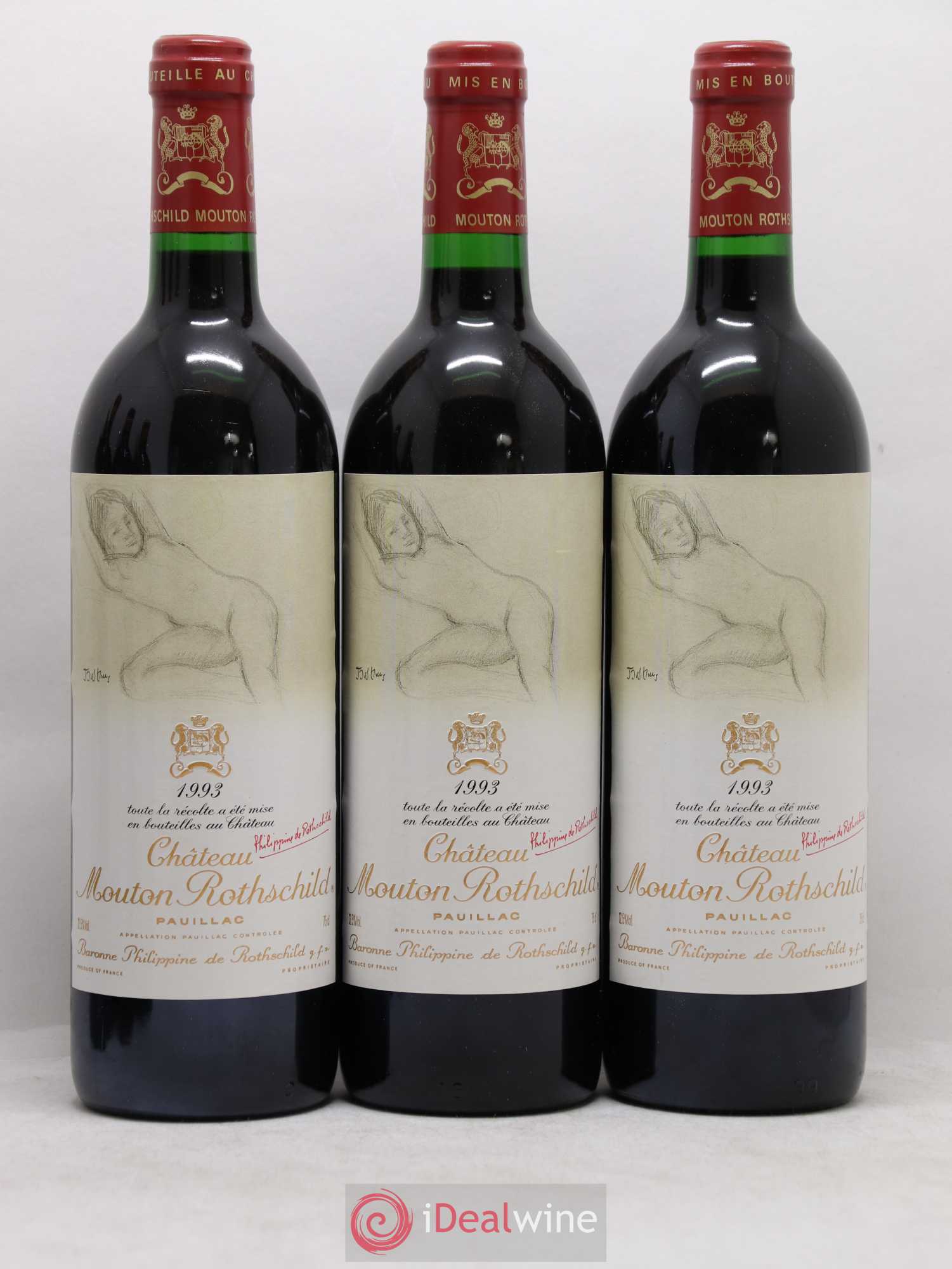 Château Mouton Rothschild 1er Grand Cru Classé 1993 - Lot de 6 bouteilles - 4