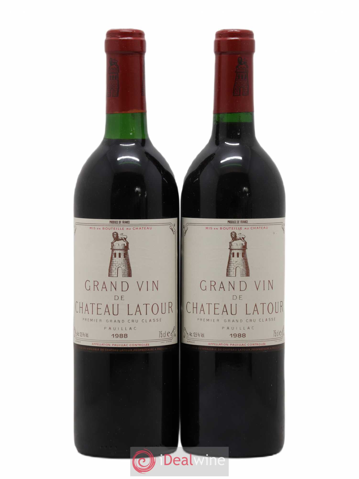 Château Latour 1er Grand Cru Classé 1988 - Lot de 2 bouteilles - 0