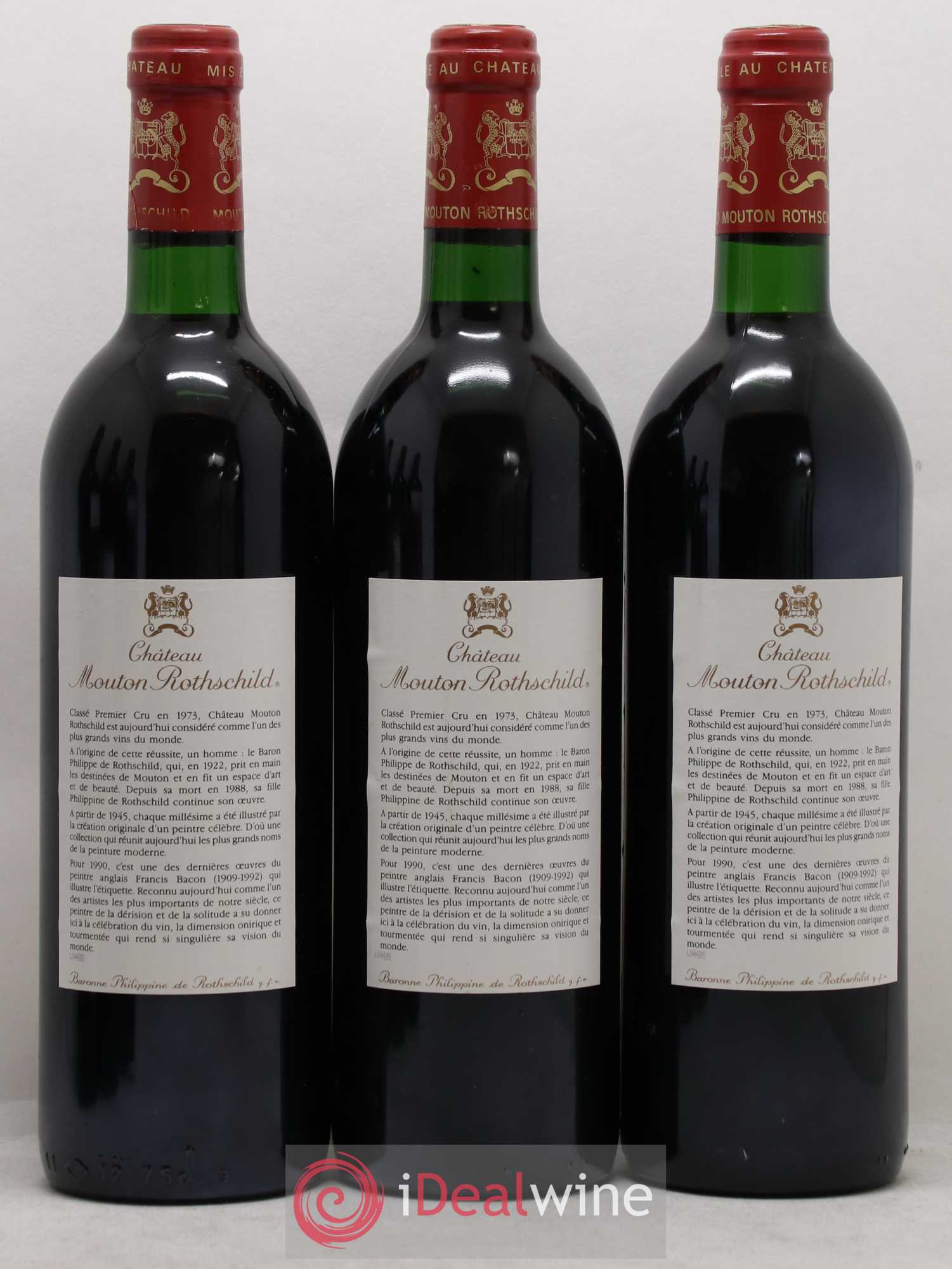 Château Mouton Rothschild 1er Grand Cru Classé 1990 - Lot de 6 bouteilles - 2