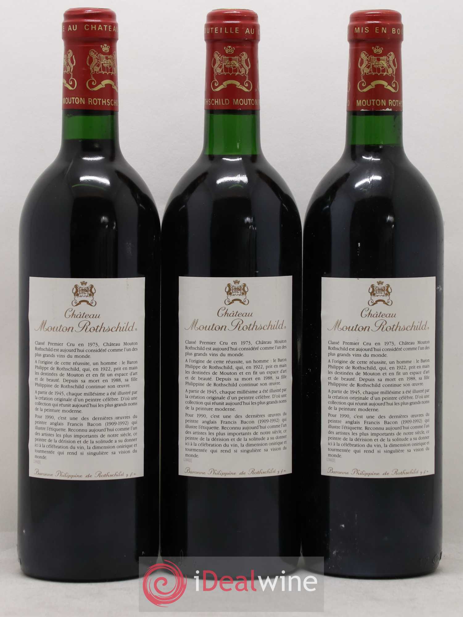 Château Mouton Rothschild 1er Grand Cru Classé 1990 - Lot de 6 bouteilles - 4