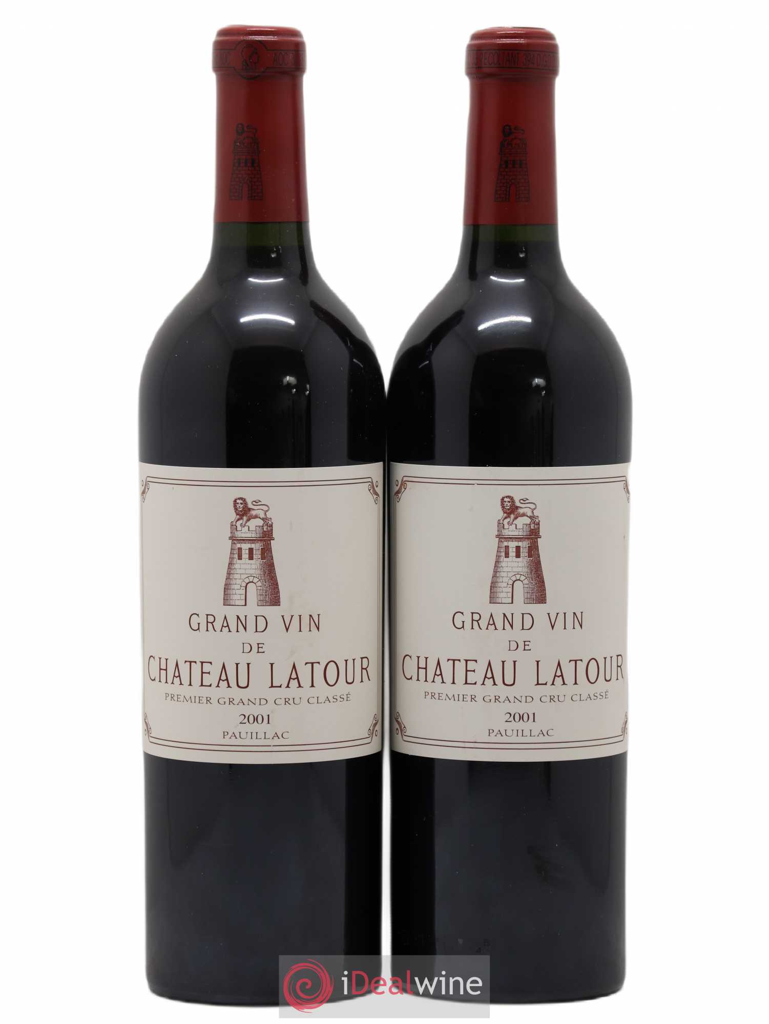 Château Latour 1er Grand Cru Classé 2001 - Lot de 2 bouteilles - 0