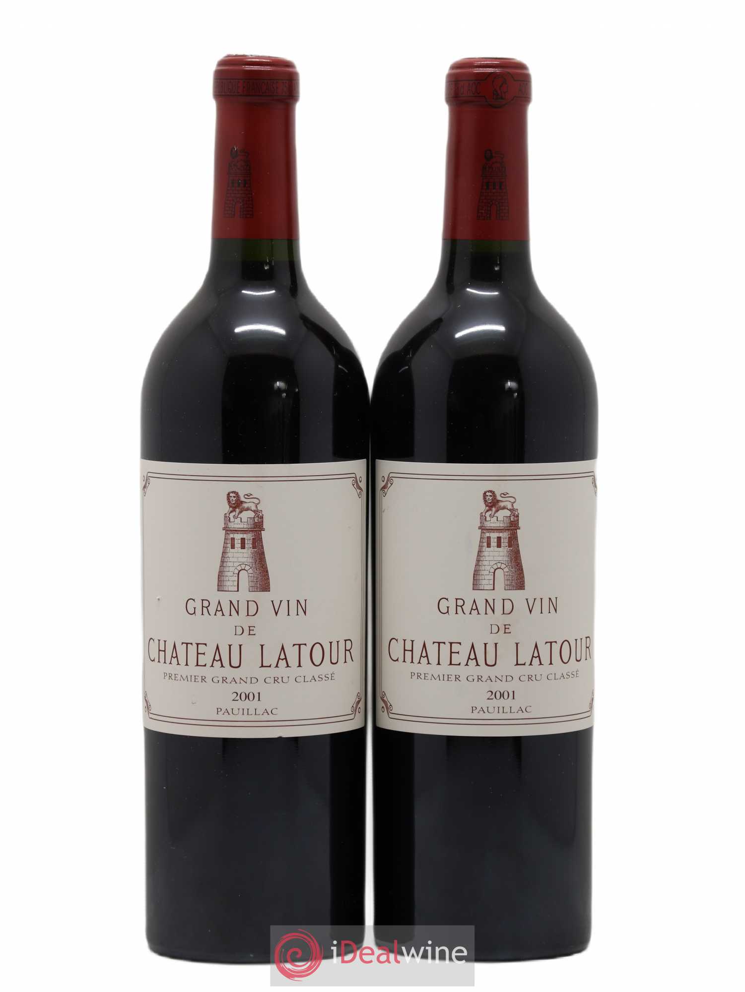 Château Latour 1er Grand Cru Classé 2001 - Lot de 2 bouteilles - 0