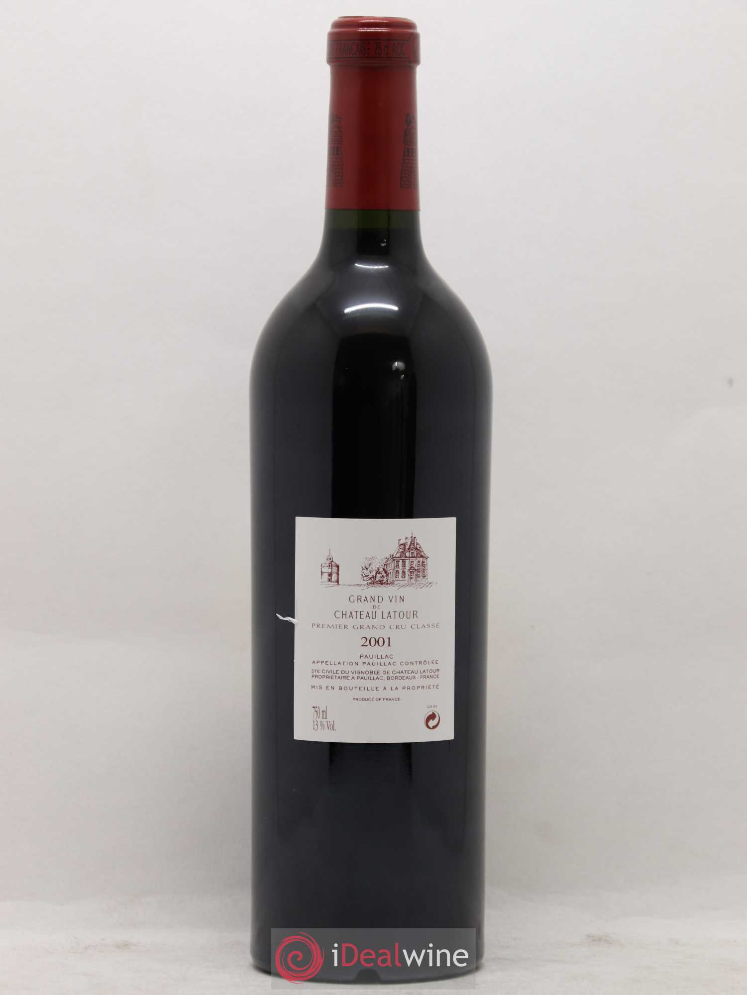 Château Latour 1er Grand Cru Classé 2001 - Lot de 1 bouteille - 1