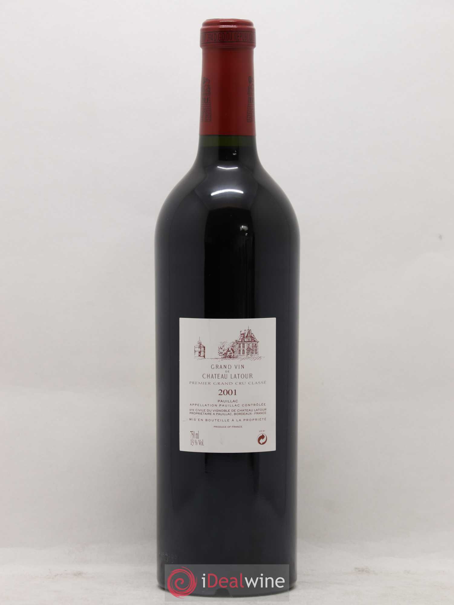 Château Latour 1er Grand Cru Classé 2001 - Lot de 1 bouteille - 1