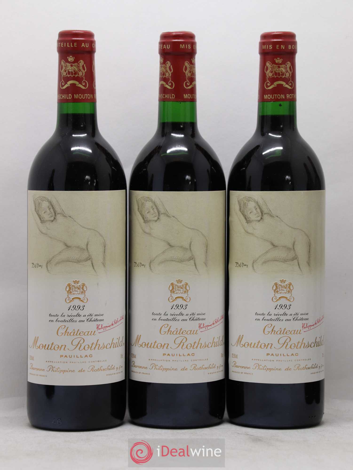Château Mouton Rothschild 1er Grand Cru Classé 1993 - Lot de 12 bouteilles - 5