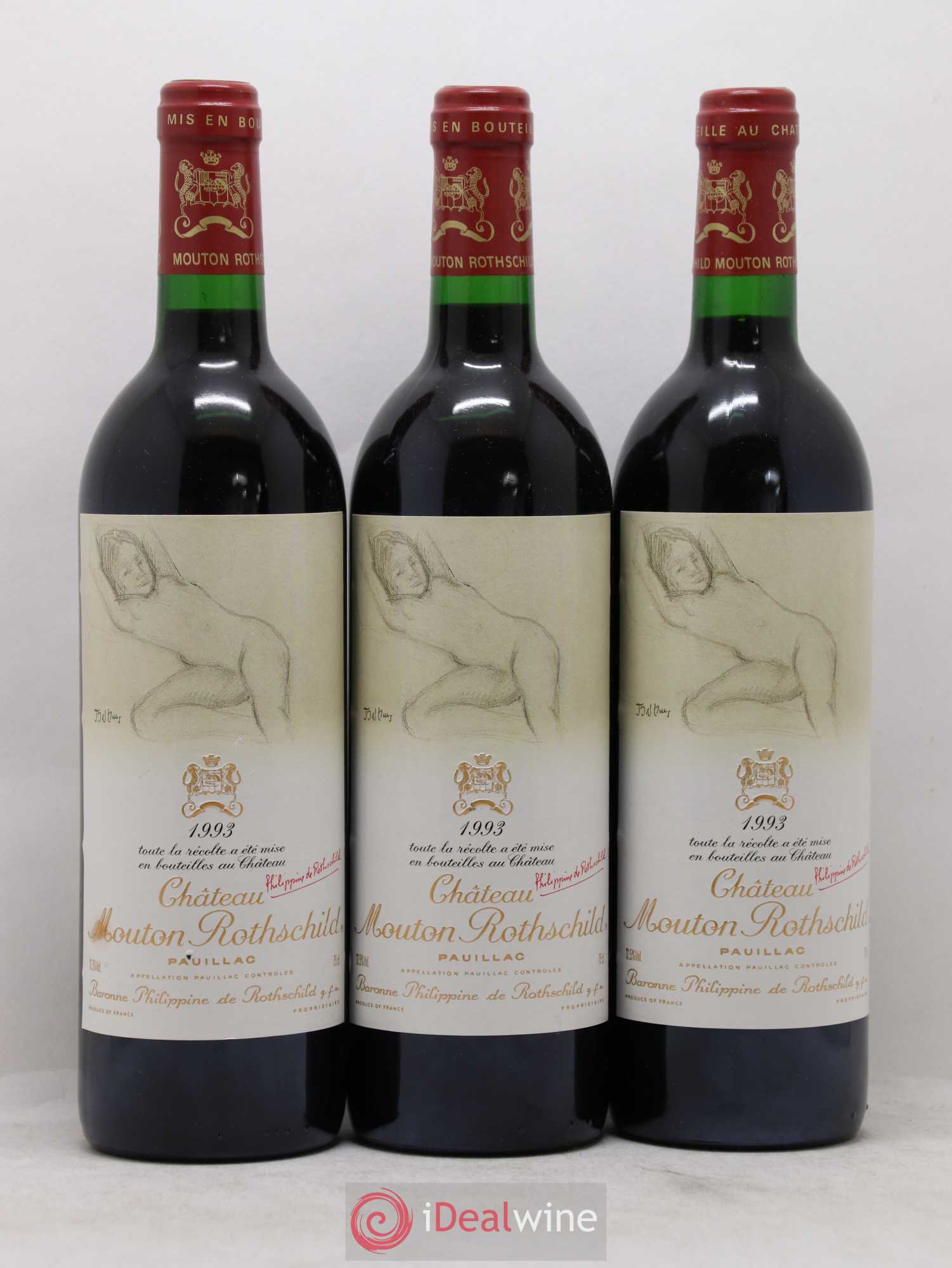 Château Mouton Rothschild 1er Grand Cru Classé 1993 - Lot de 12 bouteilles - 7