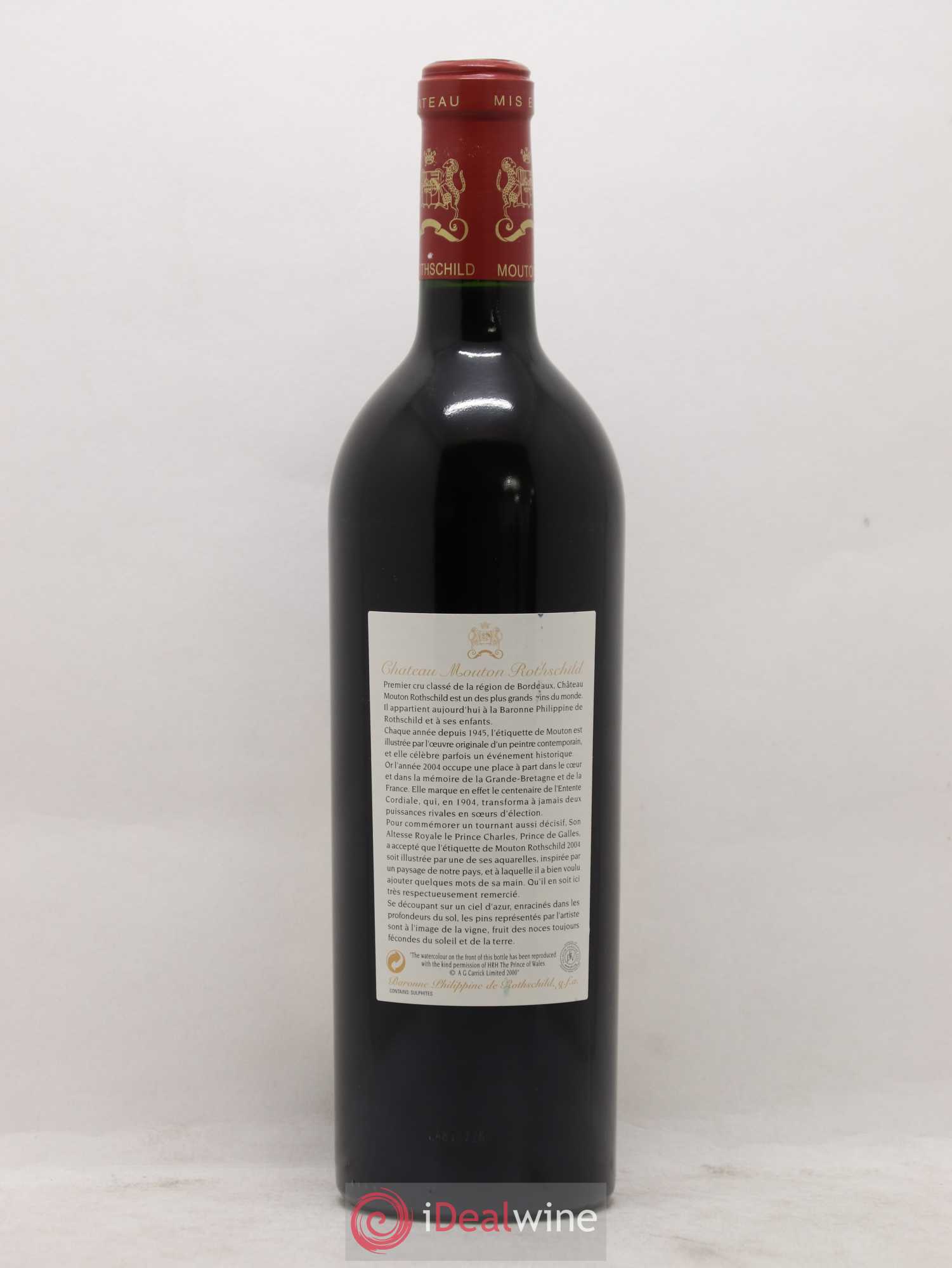 Château Mouton Rothschild 1er Grand Cru Classé 2004 - Lot de 1 bouteille - 1