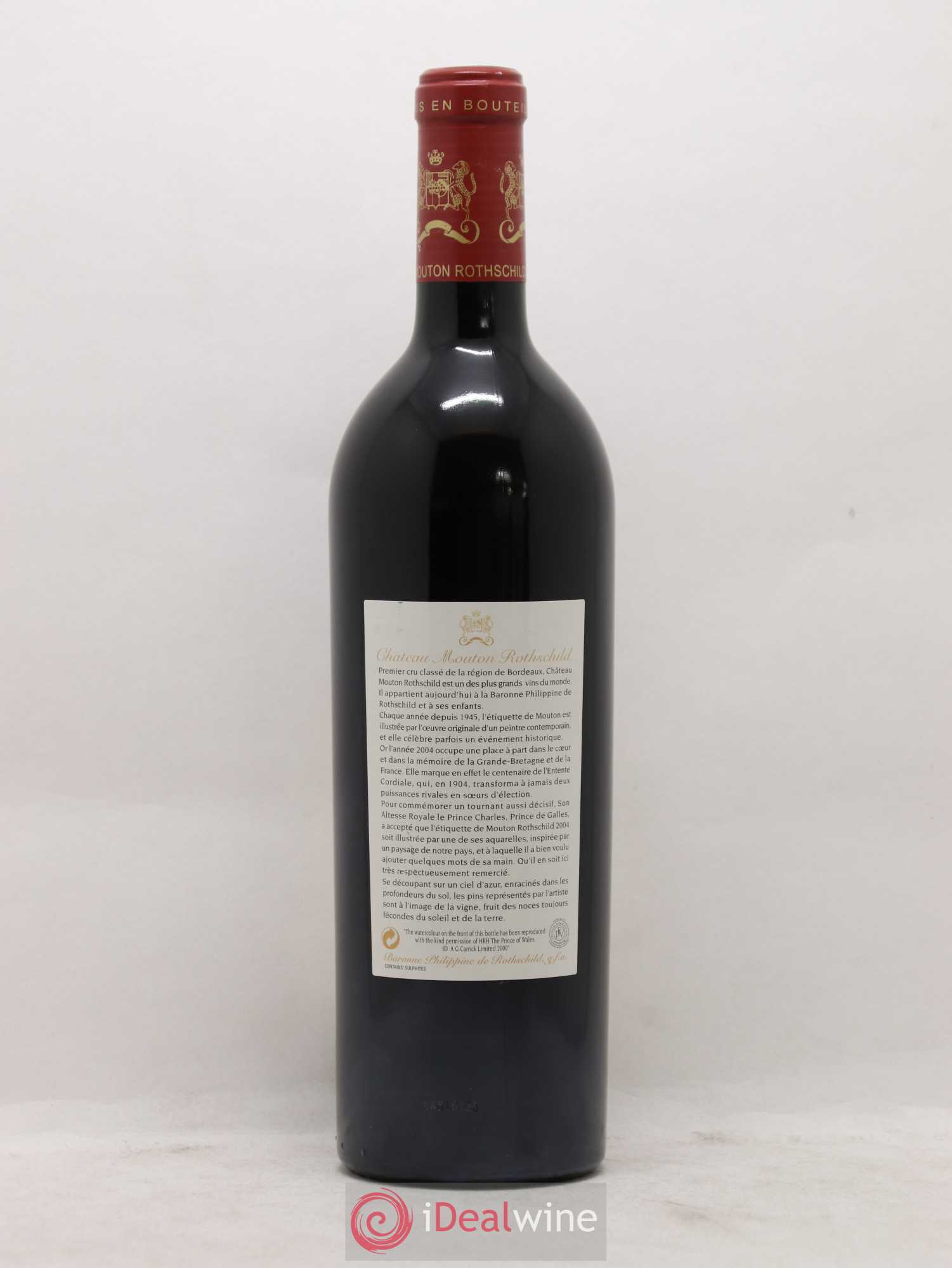 Château Mouton Rothschild 1er Grand Cru Classé 2004 - Lot de 1 bouteille - 1