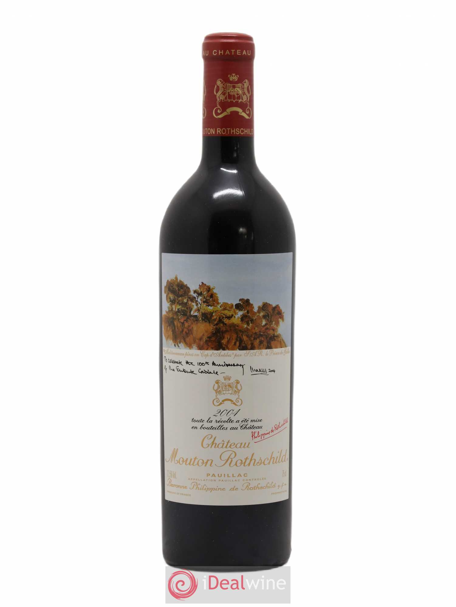 Château Mouton Rothschild 1er Grand Cru Classé 2004 - Lot de 1 bouteille - 0