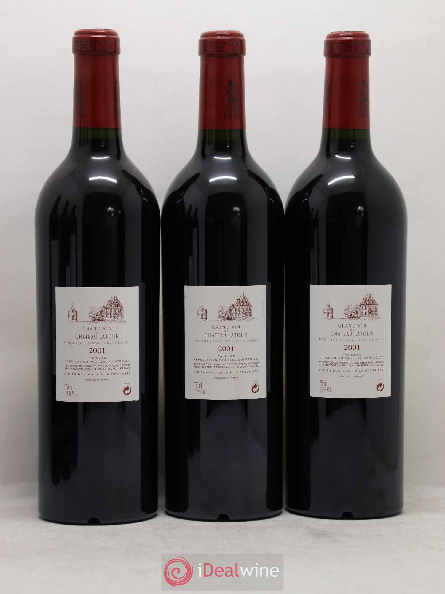 Château Latour 1er Grand Cru Classé 2001 - Lot de 6 bouteilles - 2
