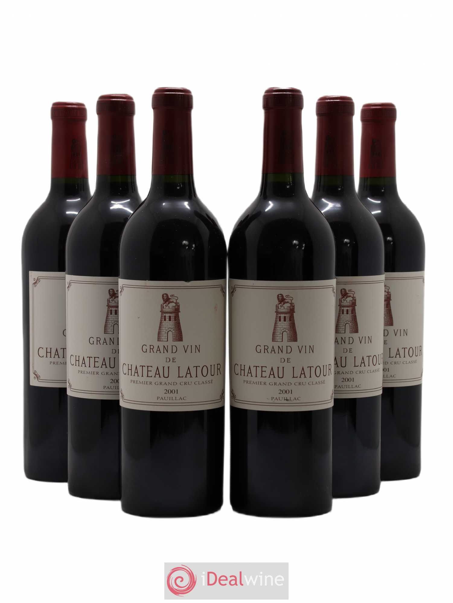 Château Latour 1er Grand Cru Classé 2001 - Lot de 6 bouteilles - 0