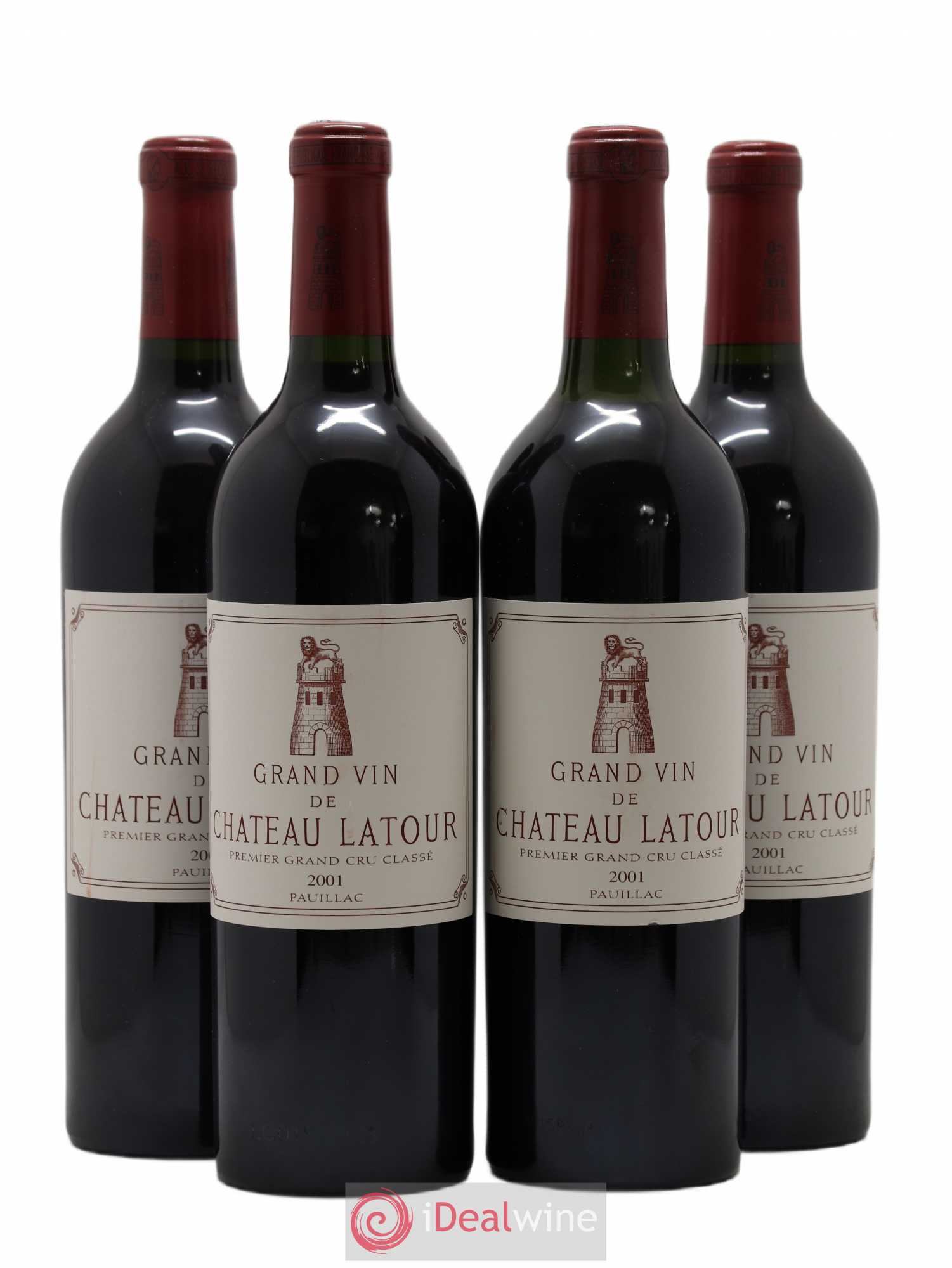 Château Latour 1er Grand Cru Classé 2001 - Lot de 4 bouteilles - 0