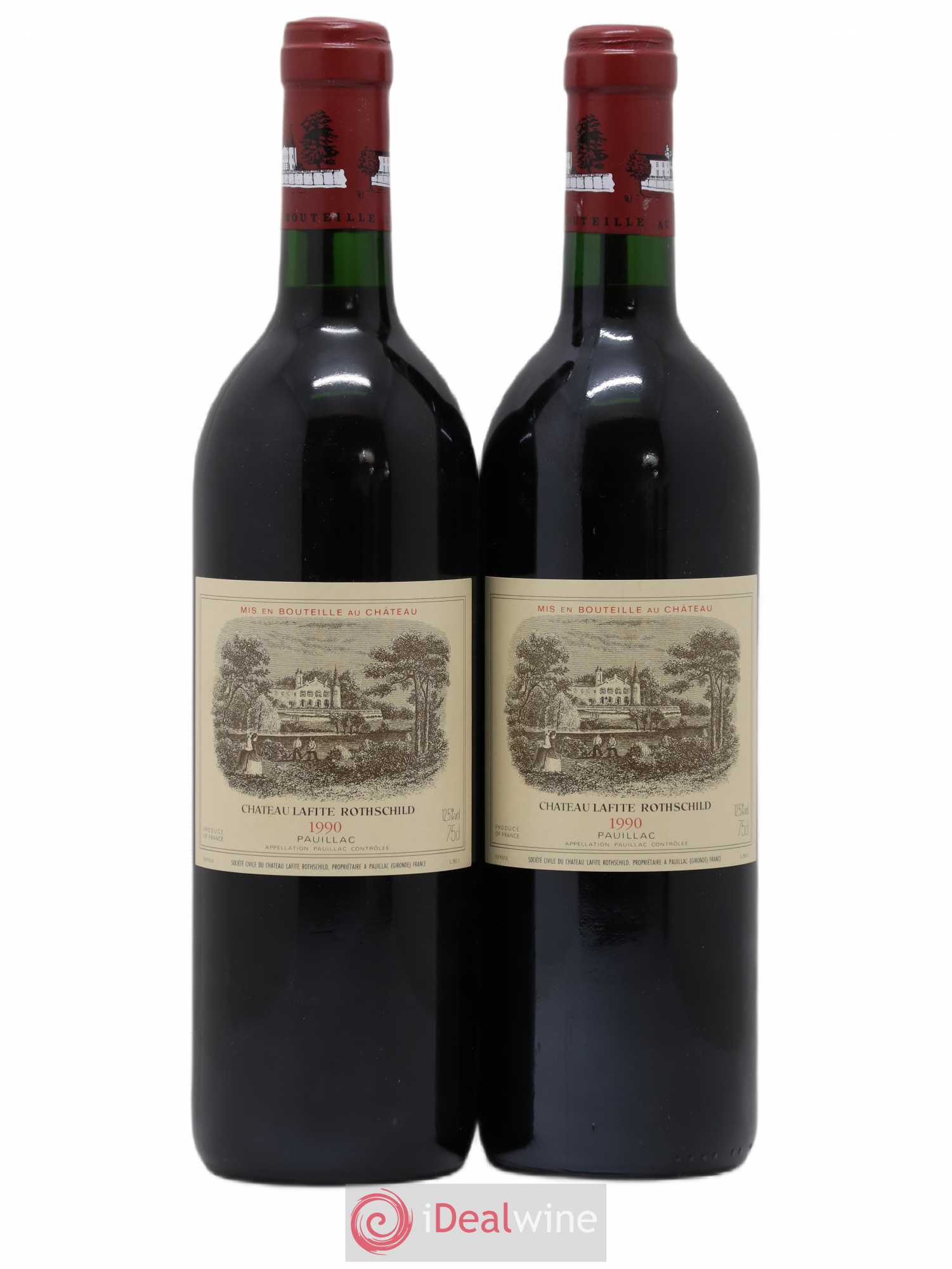 Château Lafite Rothschild 1er Grand Cru Classé 1990 - Lot de 2 bouteilles - 0