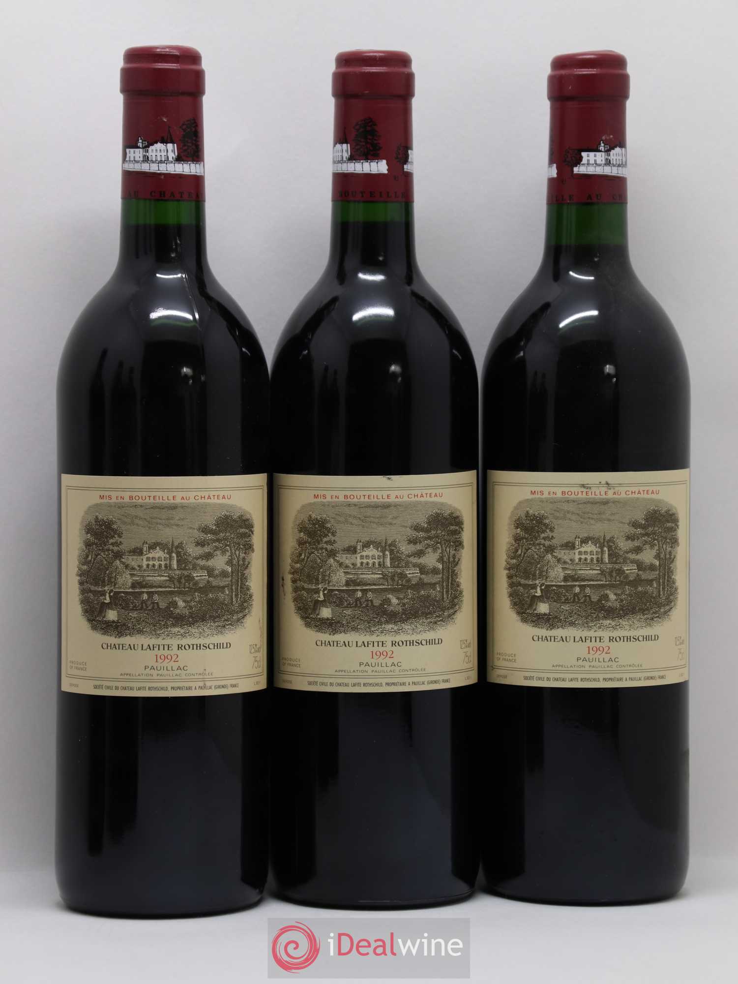 Château Lafite Rothschild 1er Grand Cru Classé 1992 - Lot de 6 bouteilles - 1