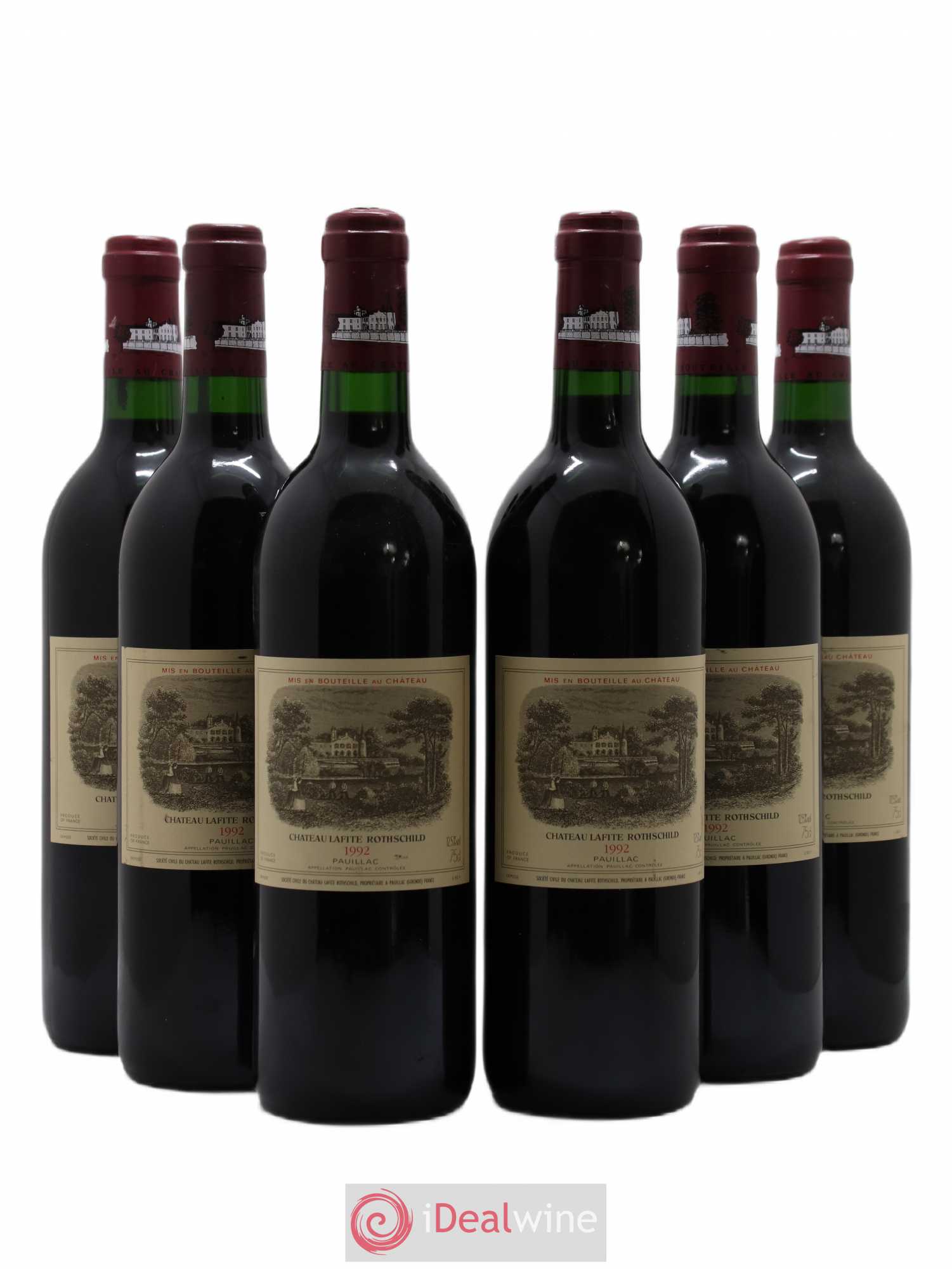 Château Lafite Rothschild 1er Grand Cru Classé 1992 - Lot de 6 bouteilles - 0