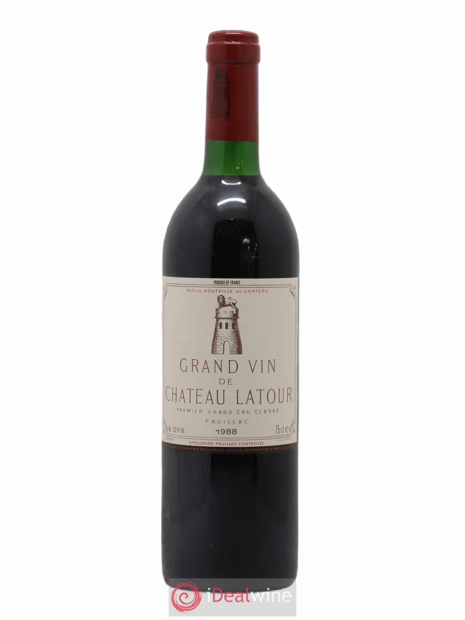 Château Latour 1er Grand Cru Classé 1988 - Lot de 1 bouteille - 0