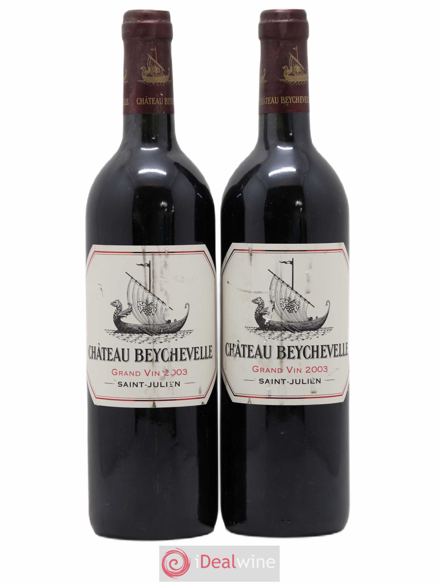 Château Beychevelle 4ème Grand Cru Classé 2003 - Lot de 2 bouteilles - 0
