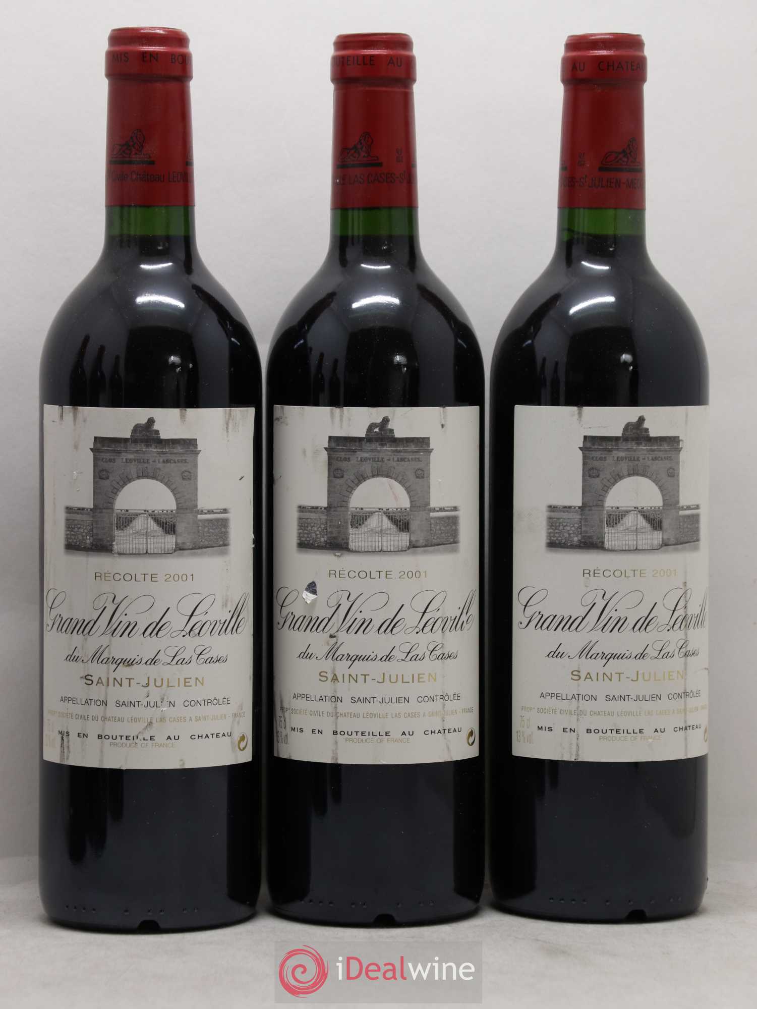 Château Léoville Las Cases 2ème Grand Cru Classé 2001 - Lot de 6 bouteilles - 1