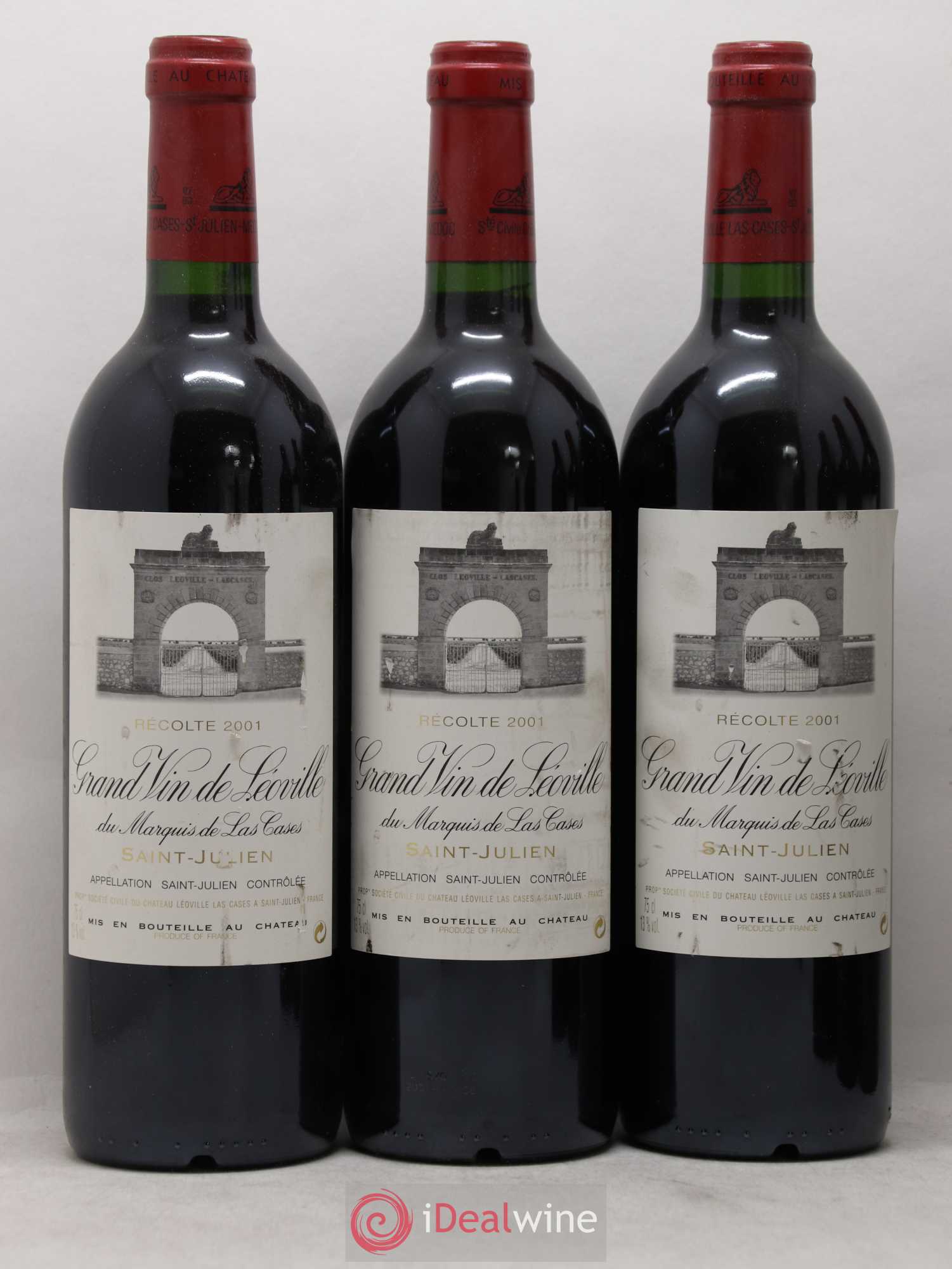 Château Léoville Las Cases 2ème Grand Cru Classé 2001 - Lot de 6 bouteilles - 2