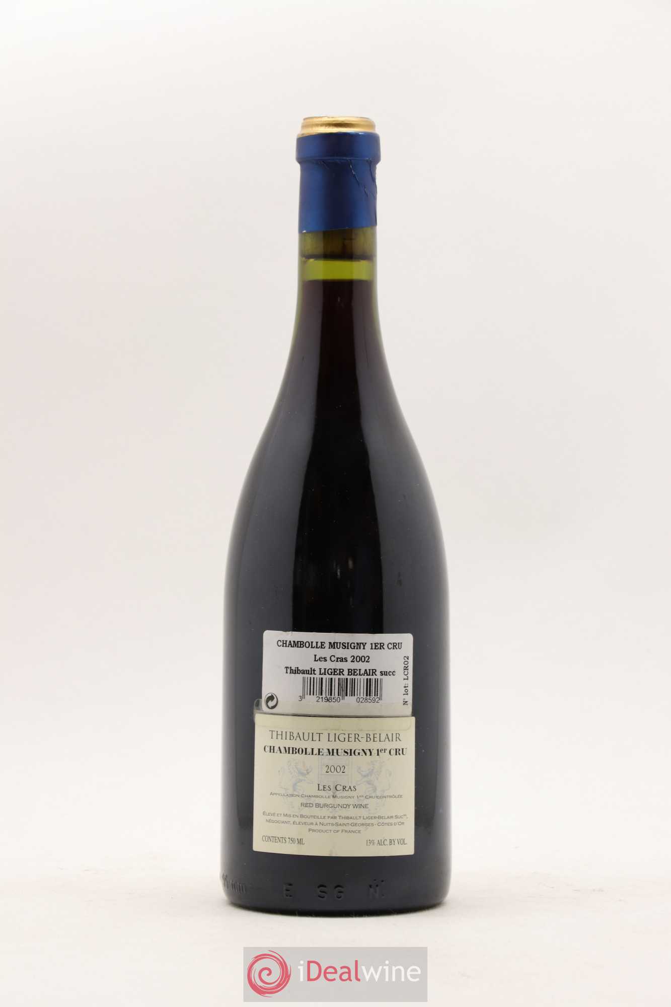 Chambolle-Musigny 1er Cru Les Cras Liger Belair 2002 - Posten von 1 Flasche - 2
