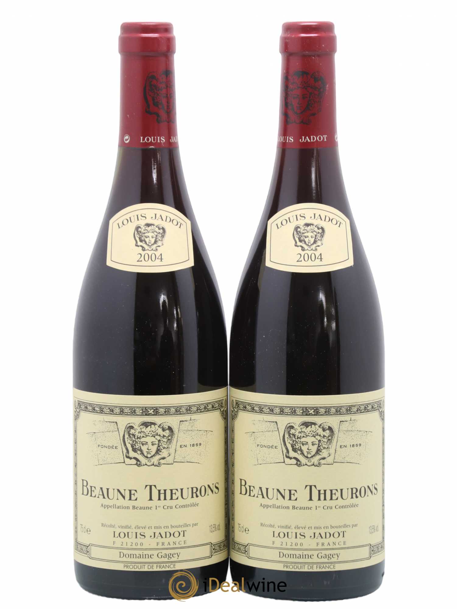 Beaune 1er Cru Theurons Maison Louis Jadot 2004 - Lot de 2 bouteilles - 0
