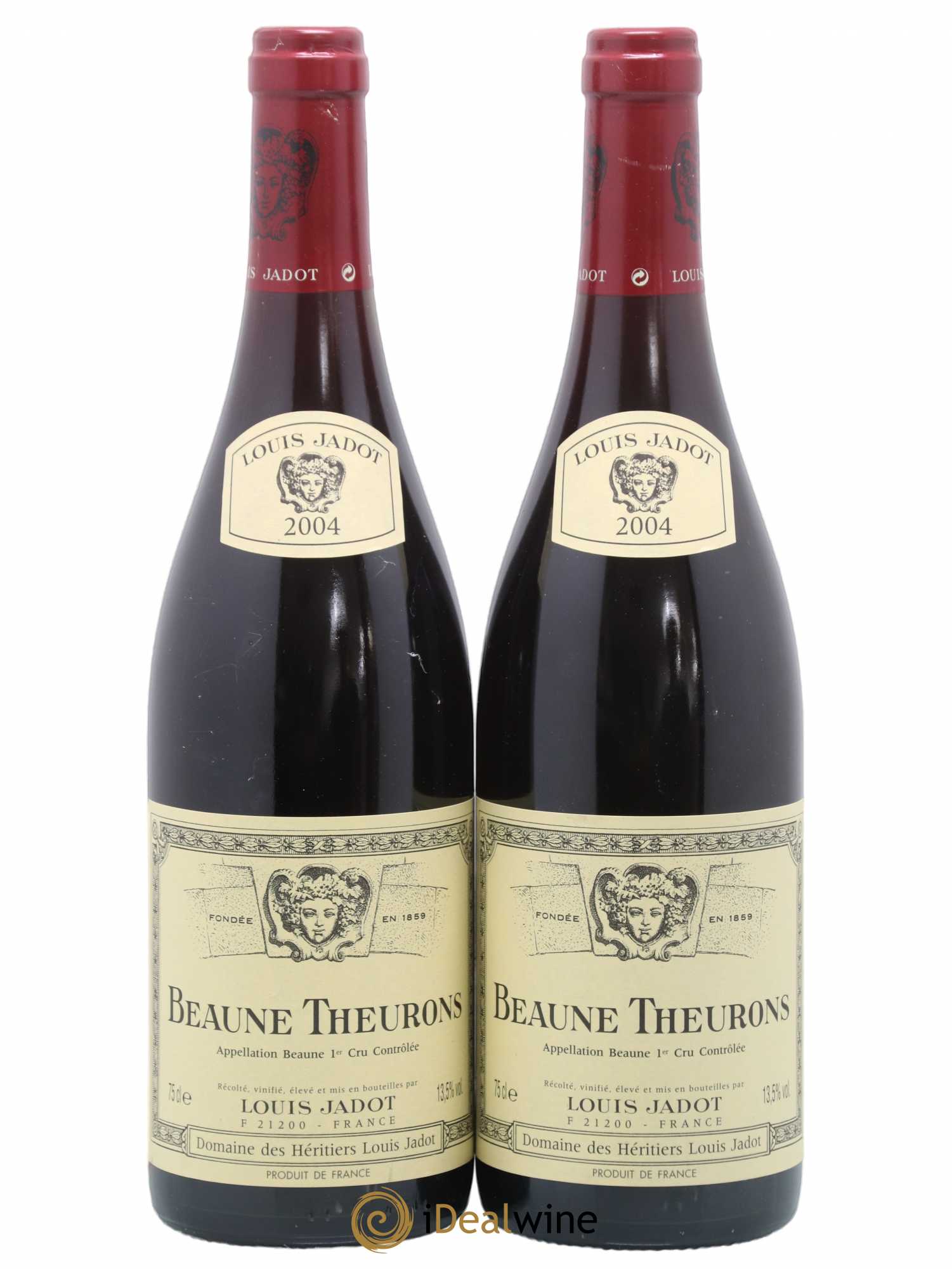 Beaune 1er Cru Theurons Maison Louis Jadot 2004 - Lot de 2 bouteilles - 0