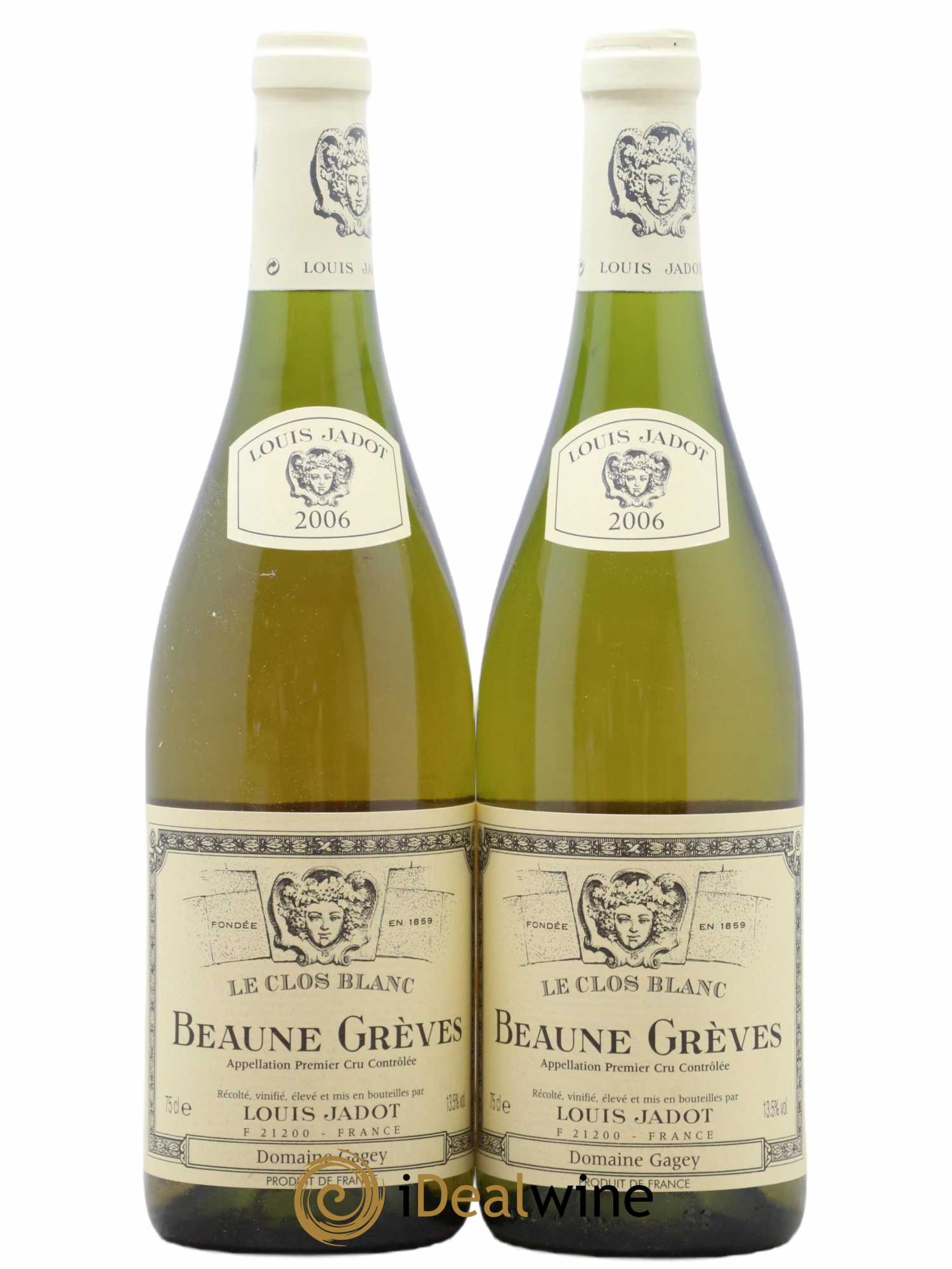 Beaune 1er Cru Grèves Le Clos Blanc Domaine Gagey - Louis Jadot (sans prix de réserve) 2006 - Lot de 2 bouteilles - 0